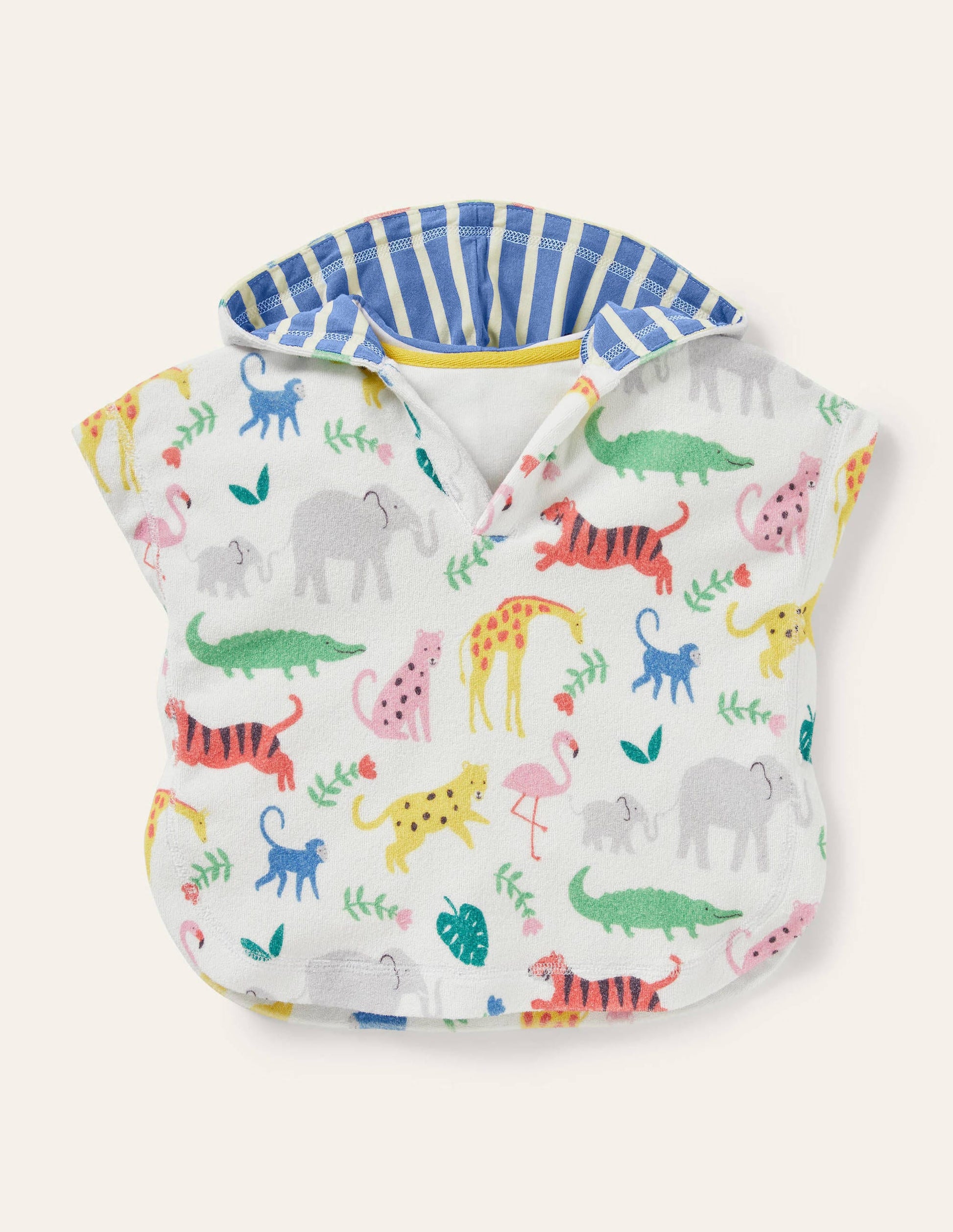 Poncho en éponge-Motif Jungle Stamp multi-1