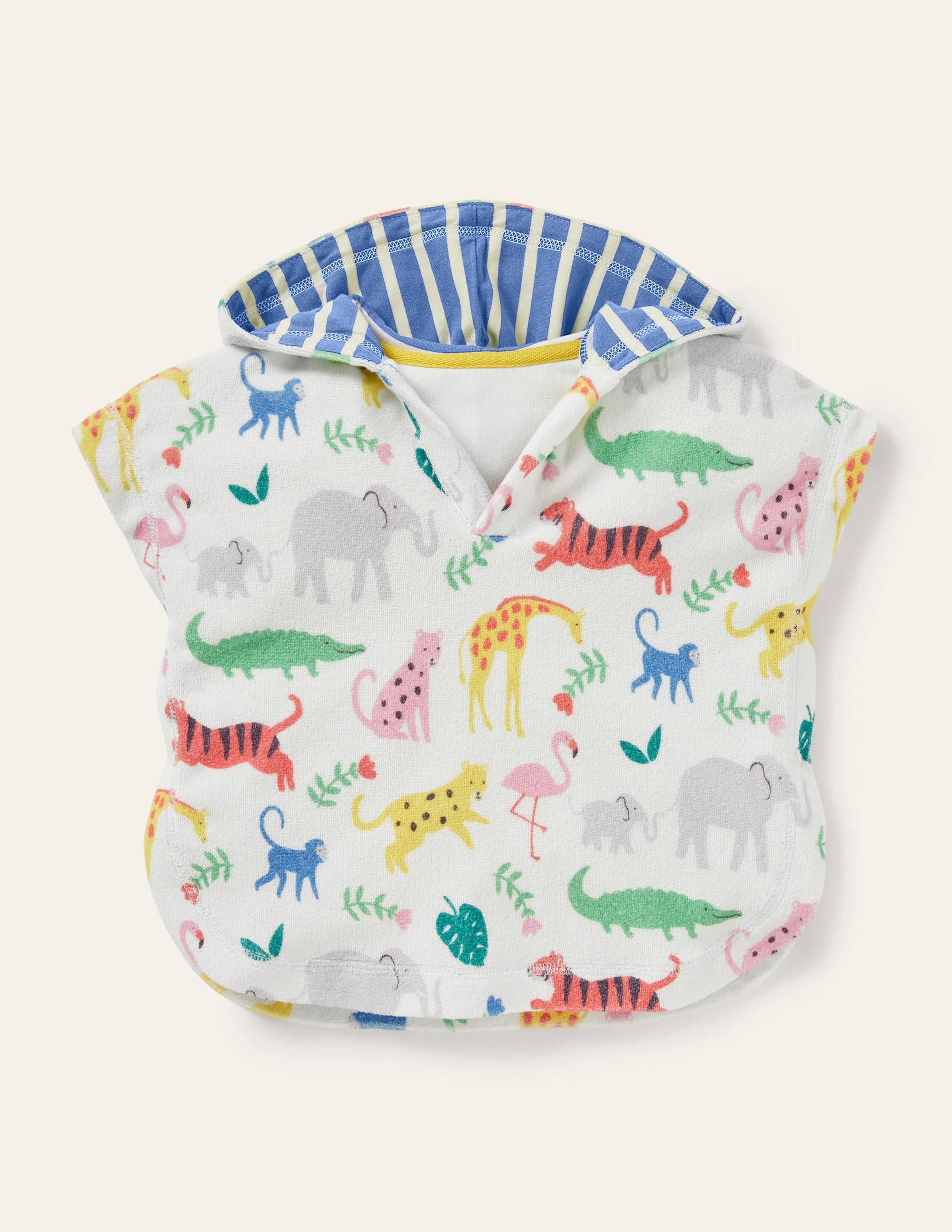 Poncho en éponge-Motif Jungle Stamp multi - Image 1