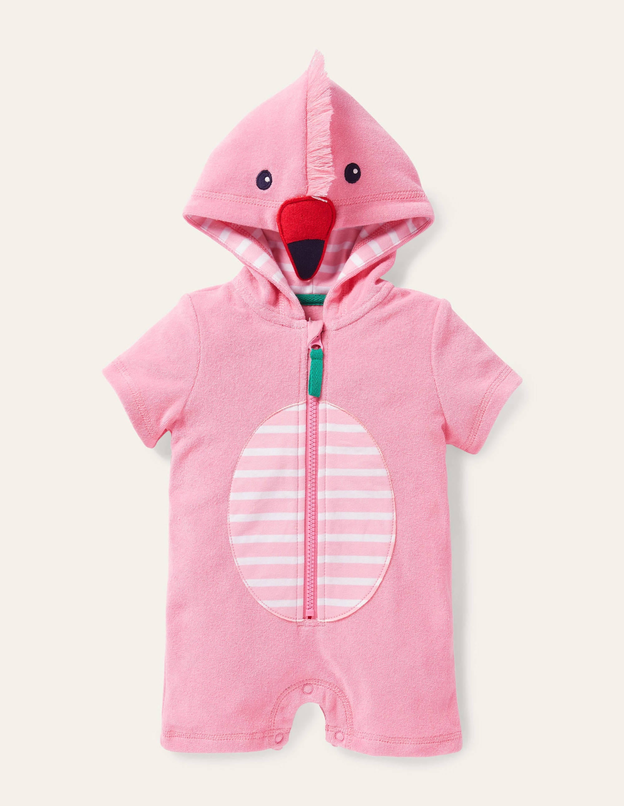 Origineller Frottee-Strampler-Hellrosa, Flamingo - Image 1