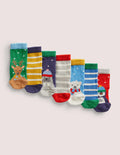 Socken im 7er-Pack-Winter, Bunt