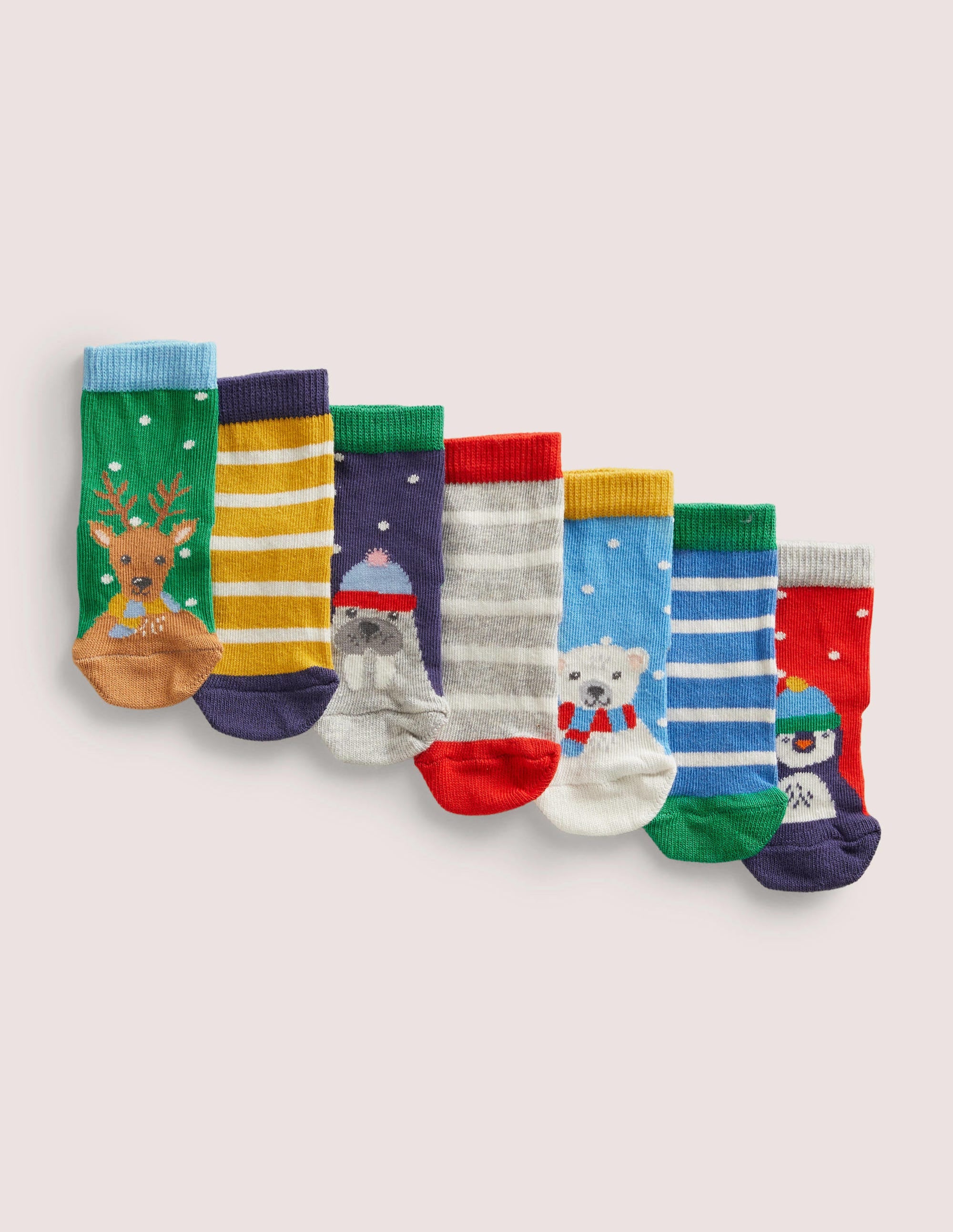 Socken im 7er-Pack-Winter, Bunt - Image 1