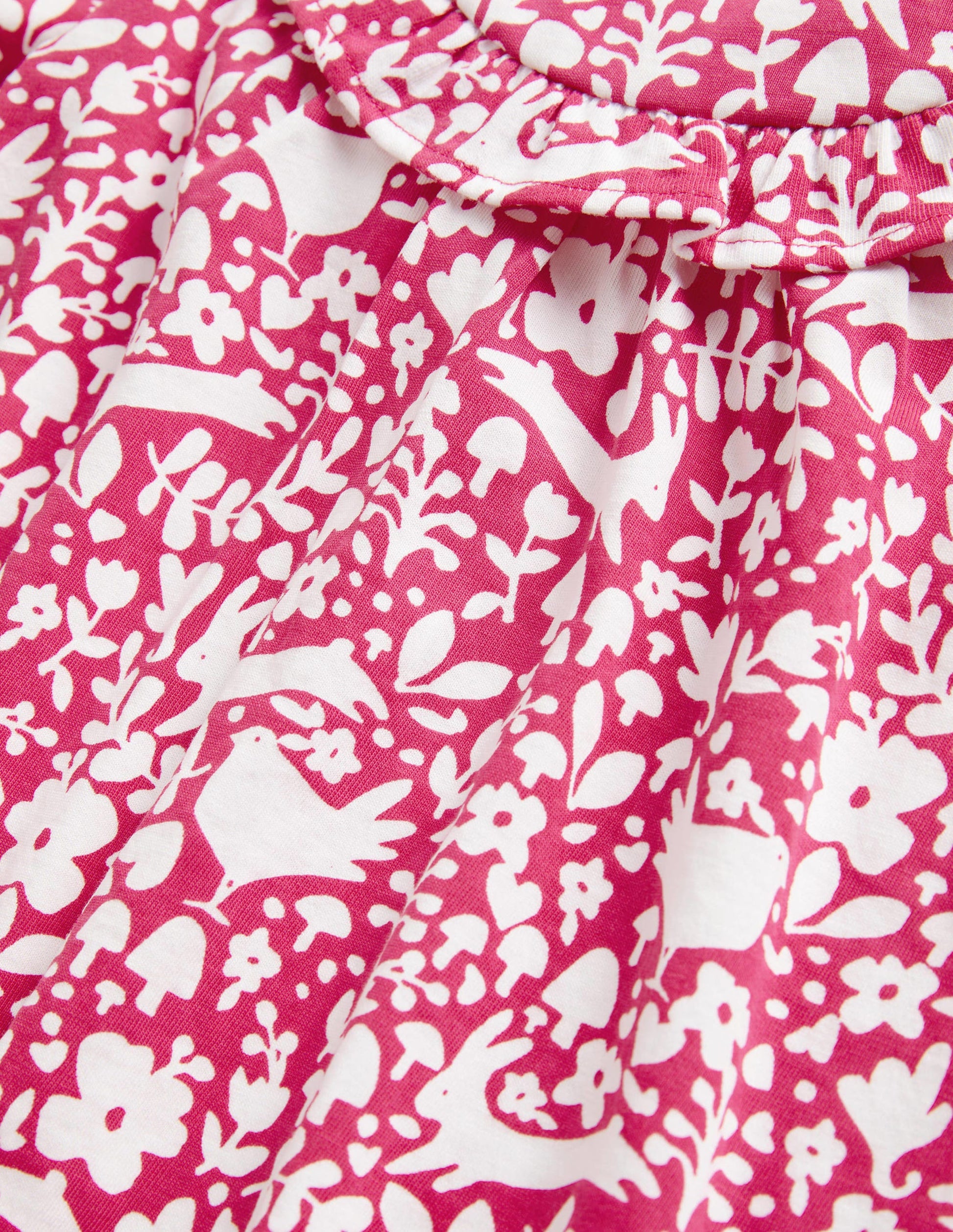 Robe imprimée à manches longues-Bois rose tendre-3