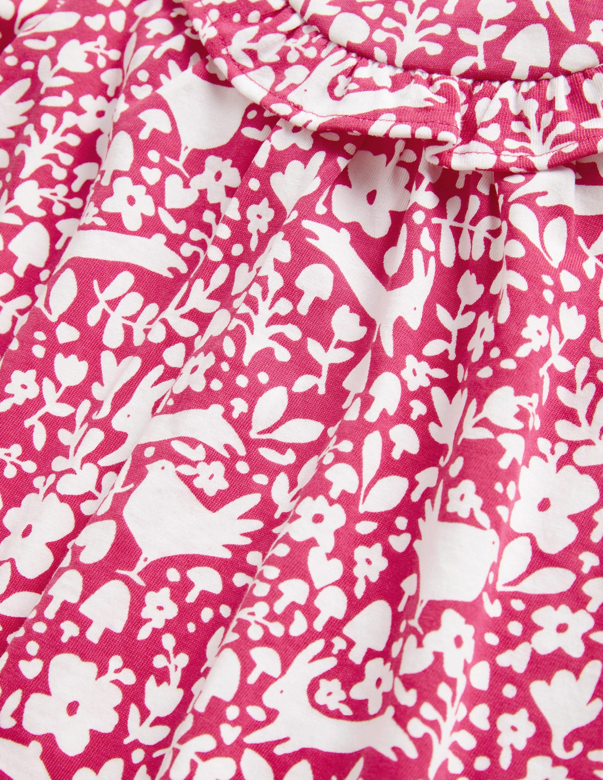 Robe imprimée à manches longues-Bois rose tendre - Image 3