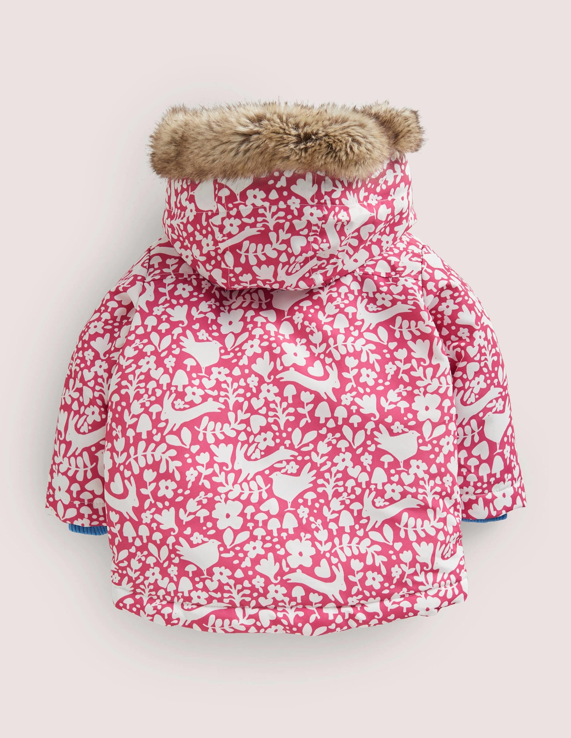 Pink Woodland 3-in-1 Hooded Coat-Bonbonrosa, Waldmotiv - Image 2