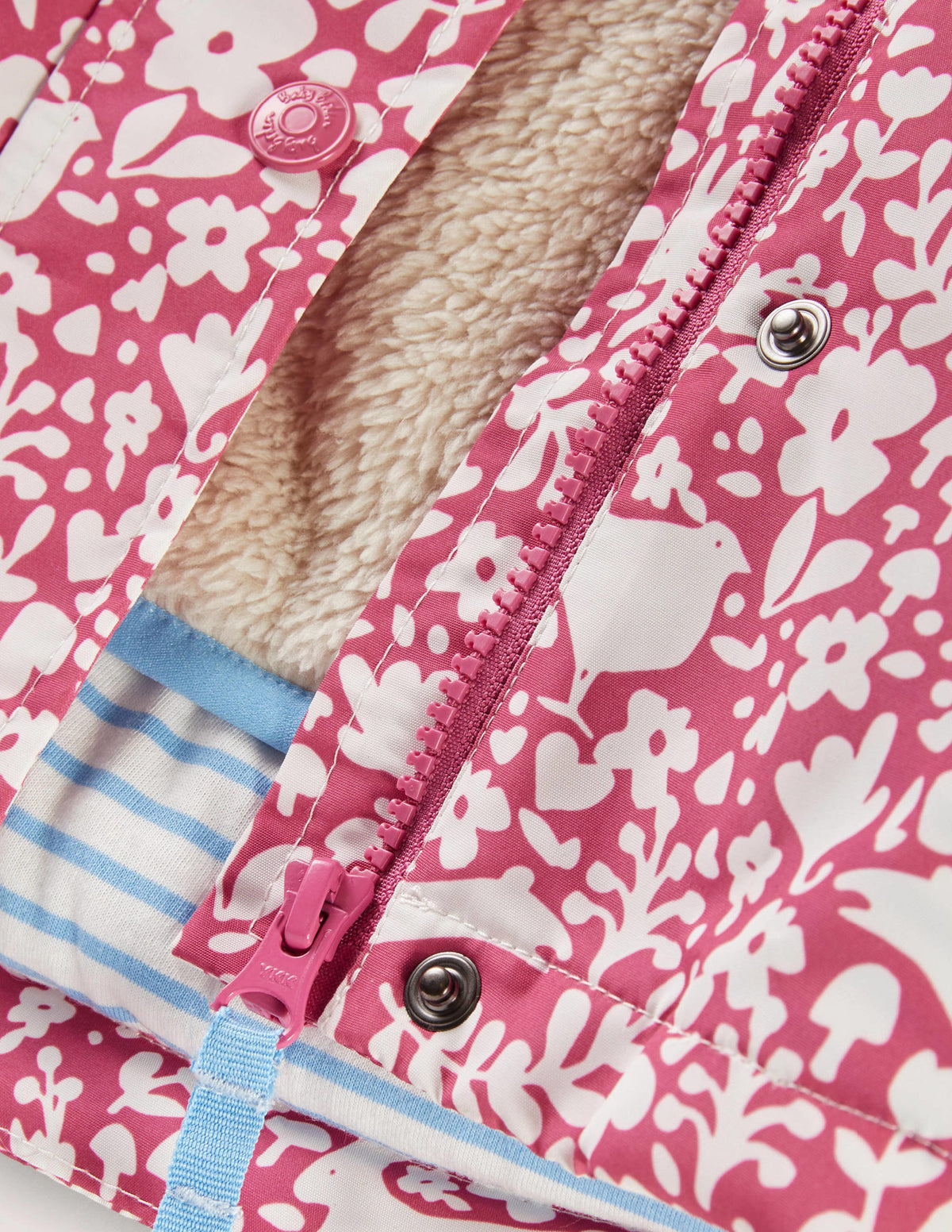 Pink Woodland 3-in-1 Hooded Coat-Bonbonrosa, Waldmotiv - Image 3