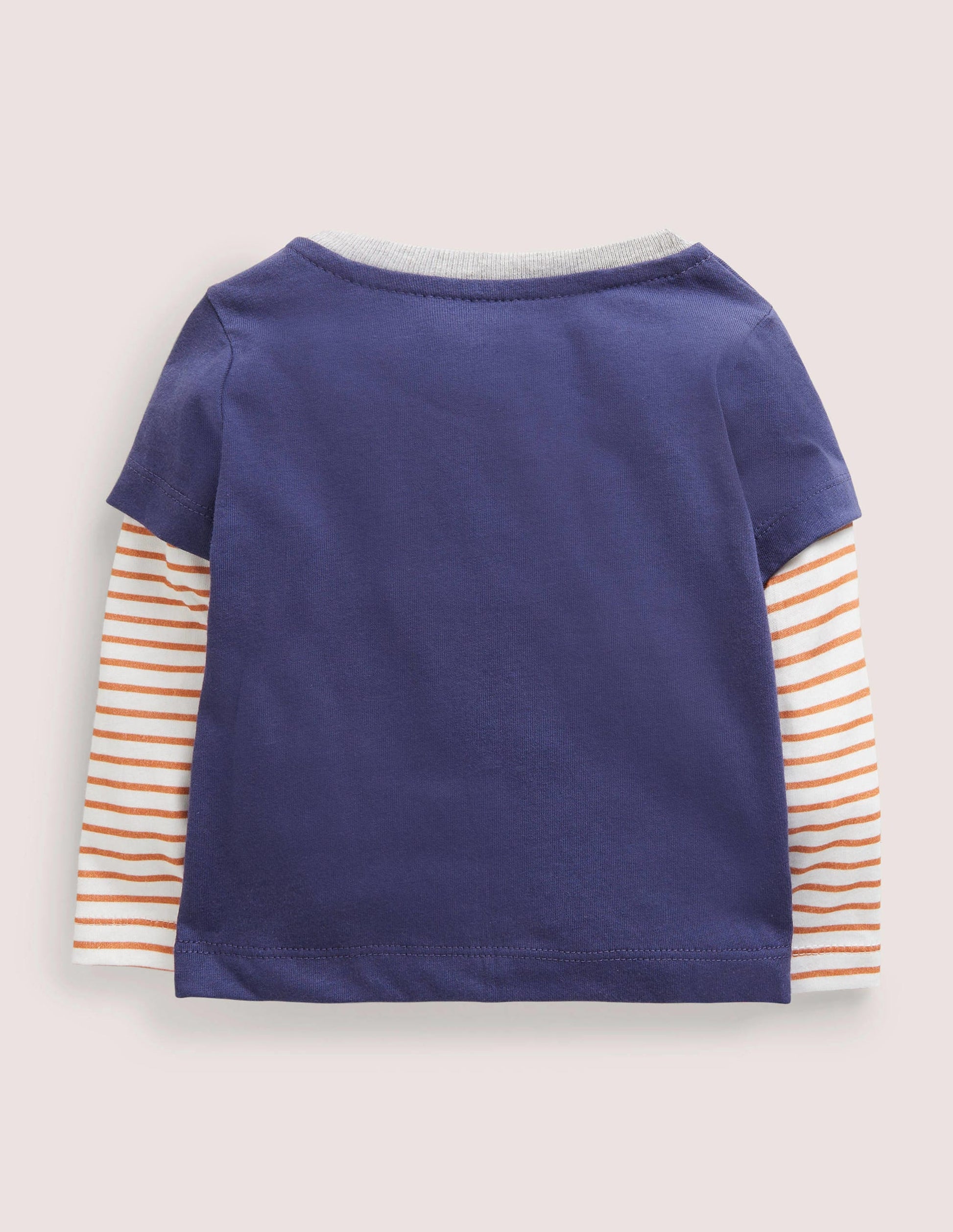 T-Shirt mit Halloween-Applikation-Segelblau, Igel-2