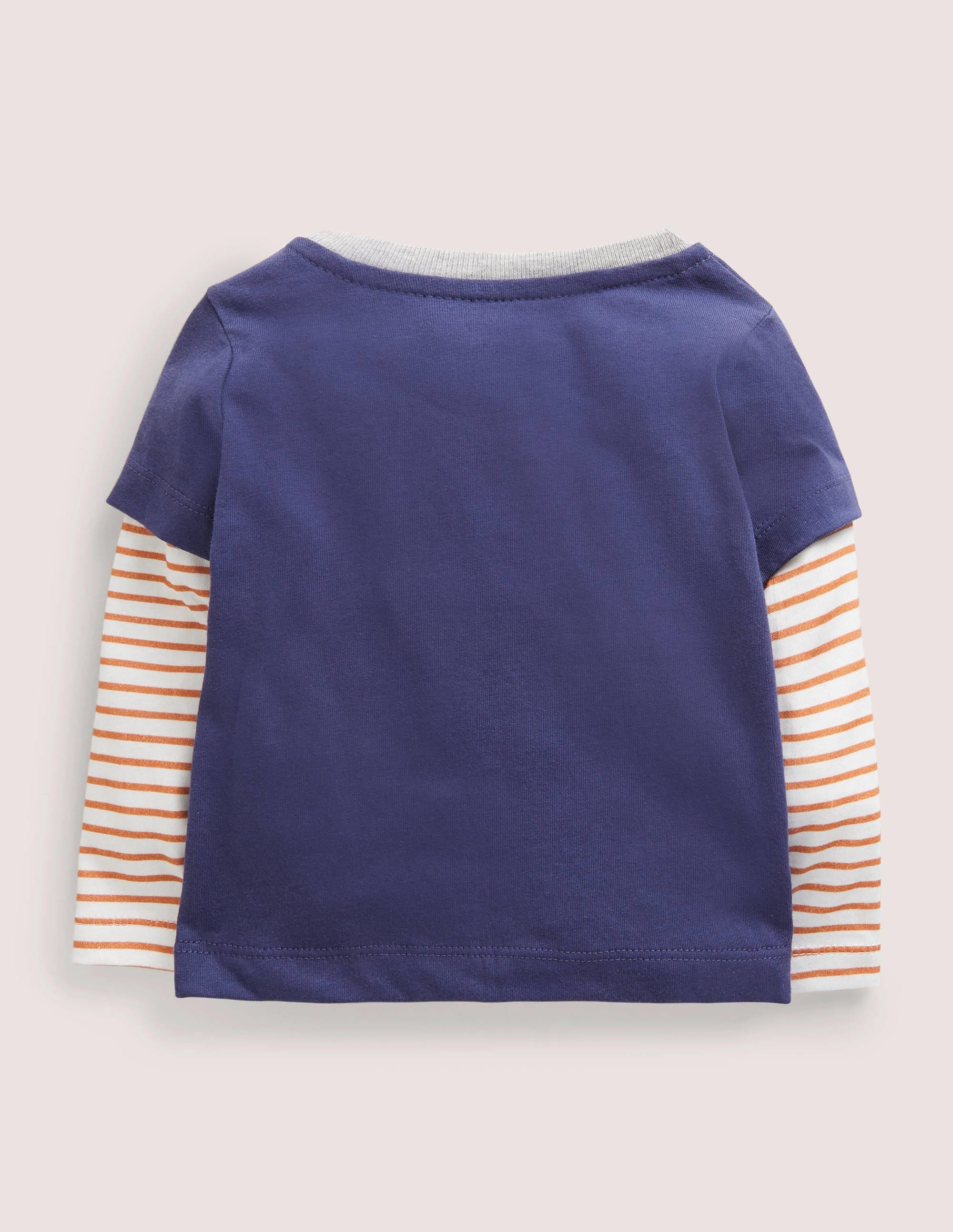 T-Shirt mit Halloween-Applikation-Segelblau, Igel - Image 2