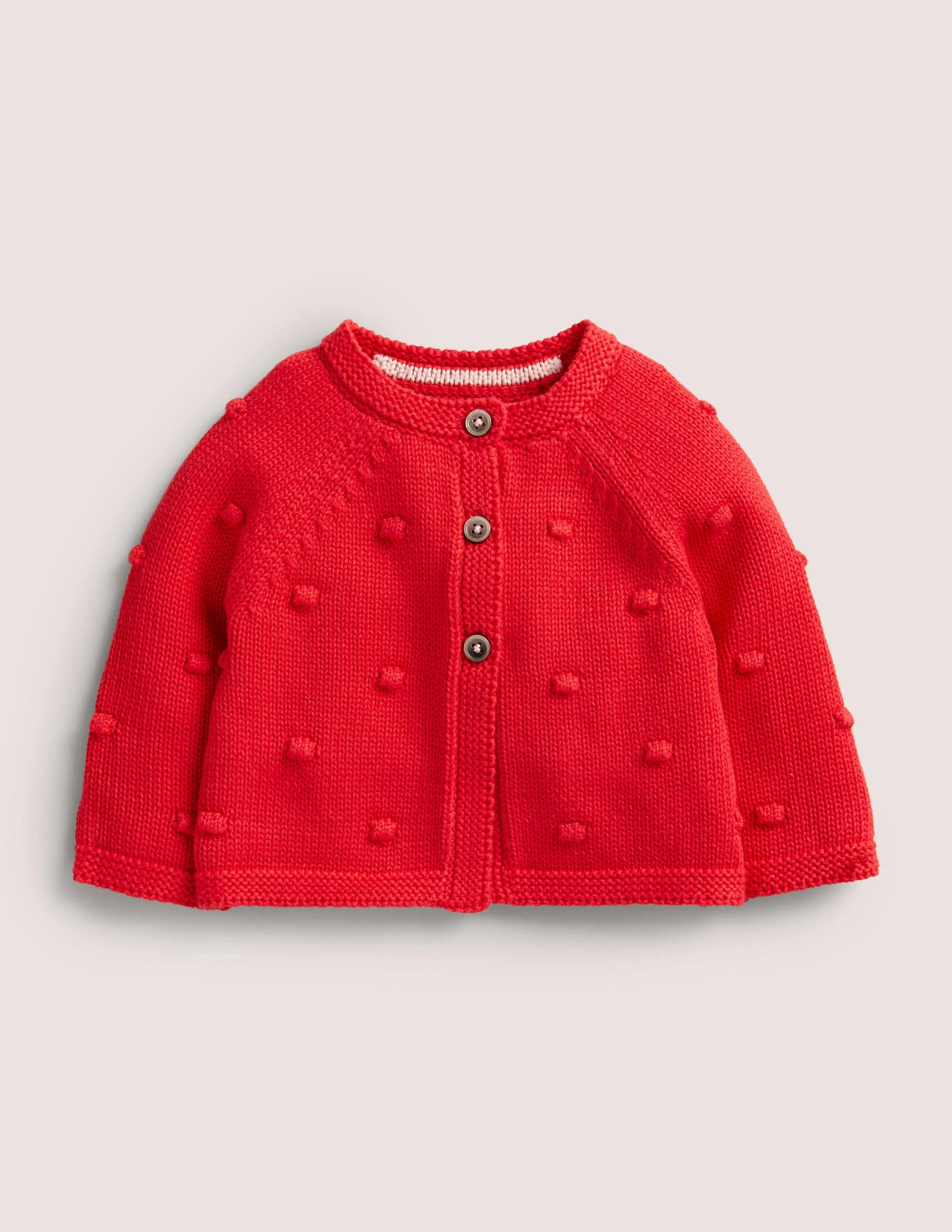 Cosy Bobble Cardigan-Rockabilly Red-1