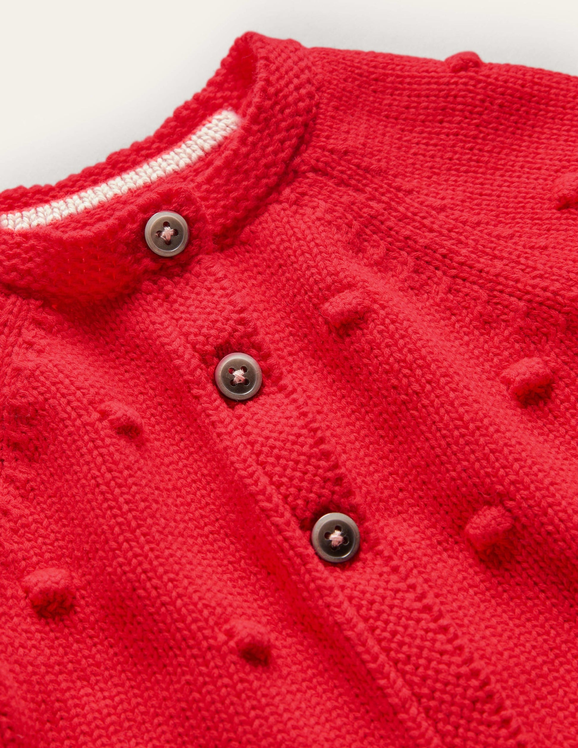 Cosy Bobble Cardigan-Rockabilly Red-3