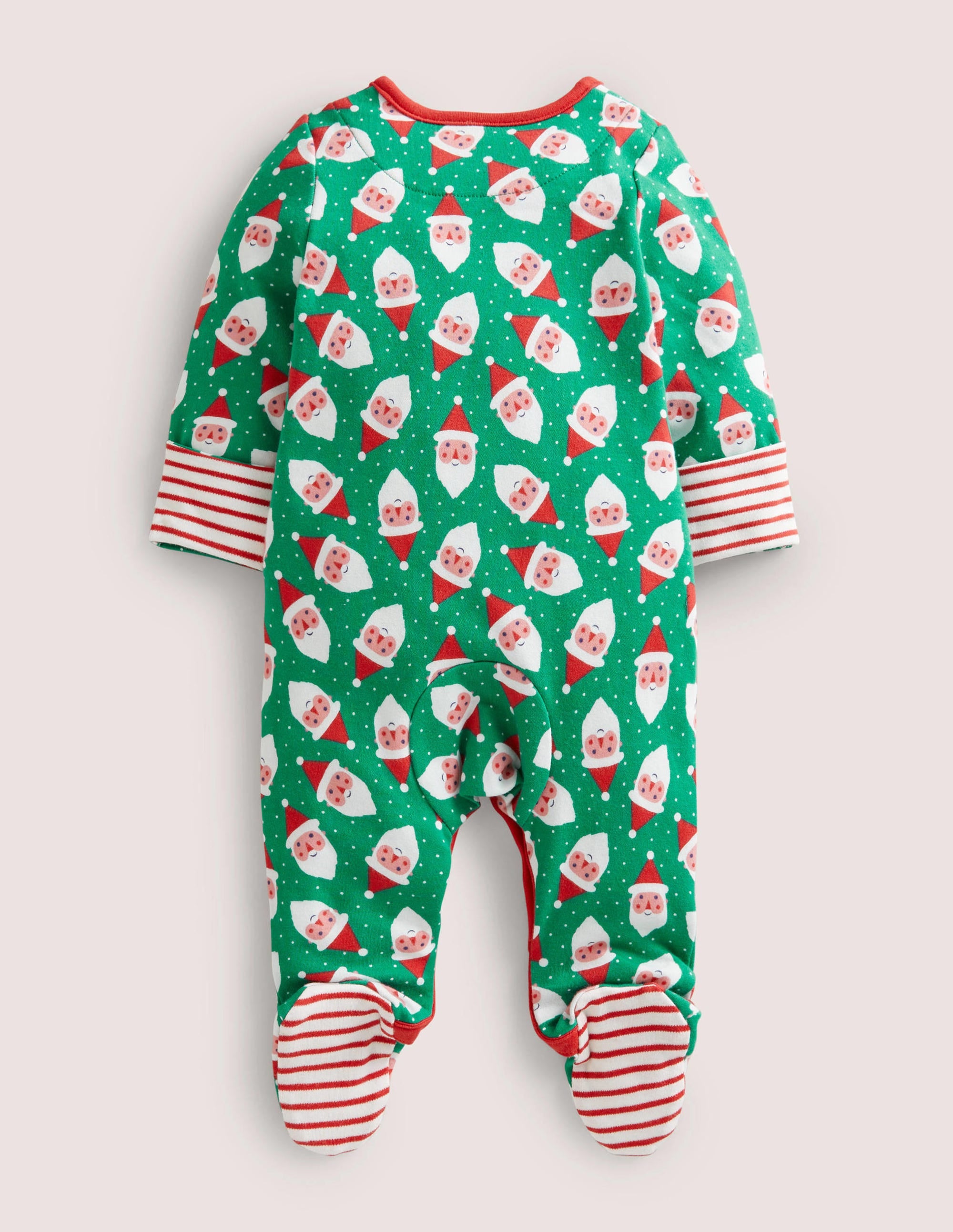 Gemusterter Schlafanzug-Waldgrün, Weihnachtsmänner - Image 2