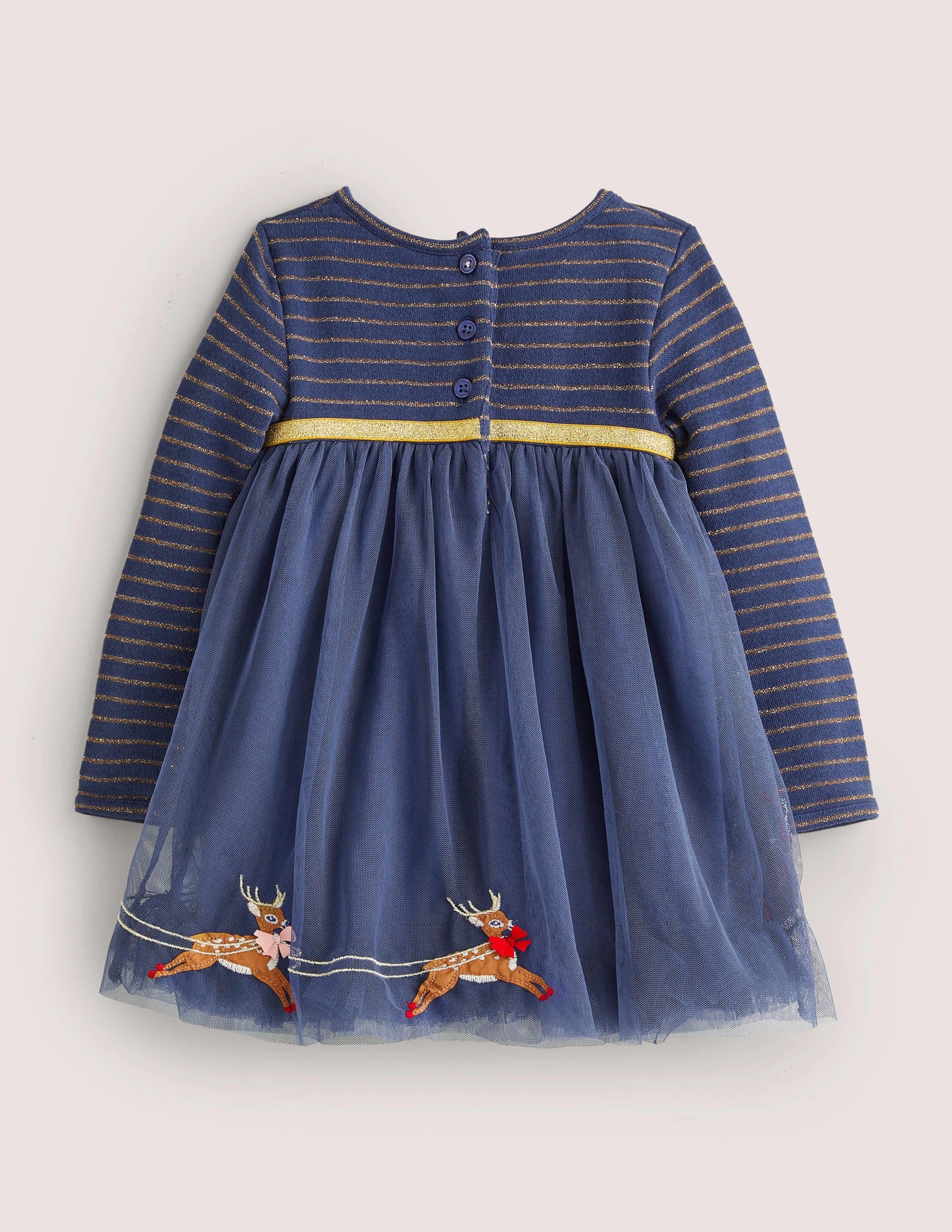 Tulle Party Dress-College Navy Christmas - Image 2