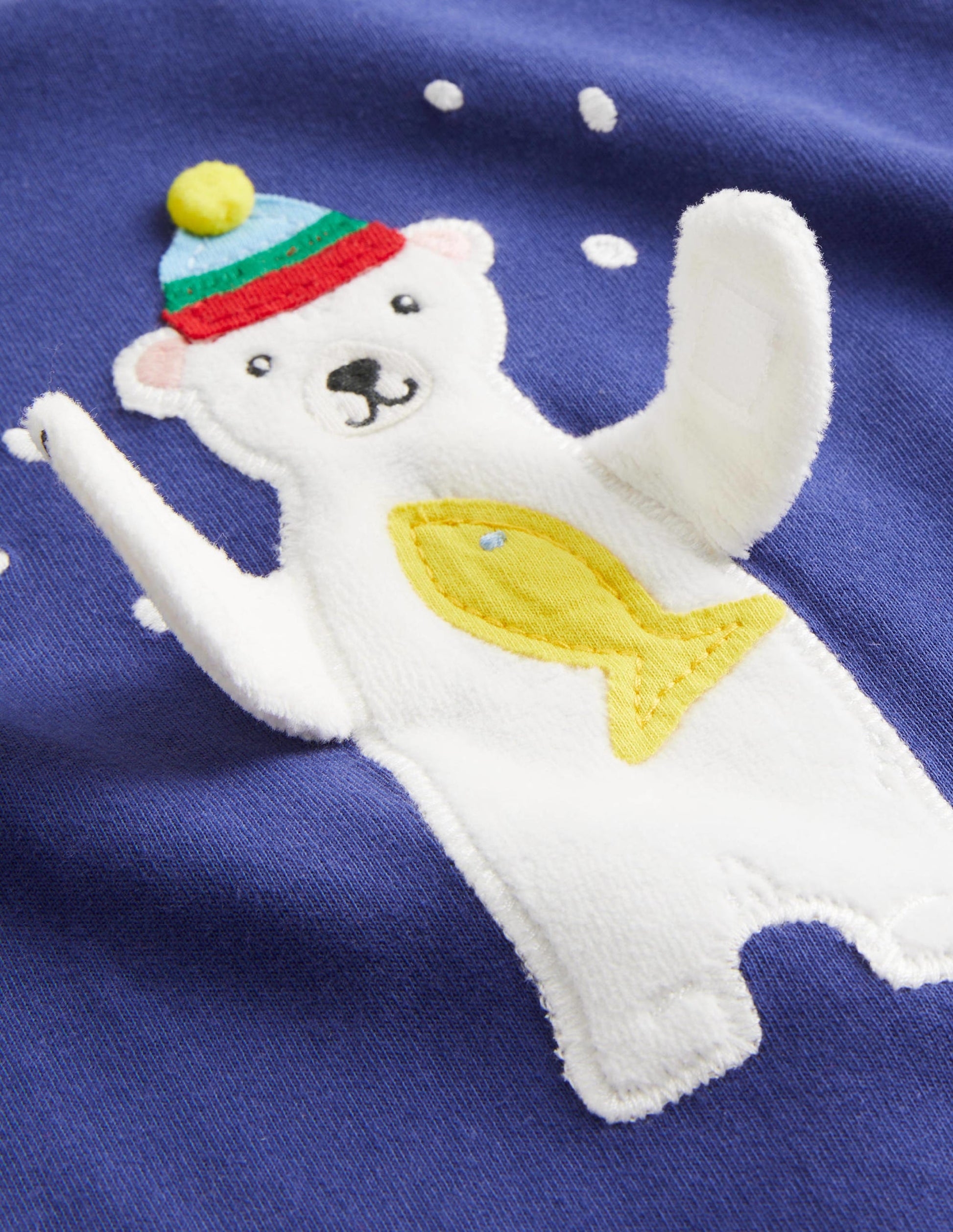 Oberteil mit Motiv-Segelblau, Eisbär-3