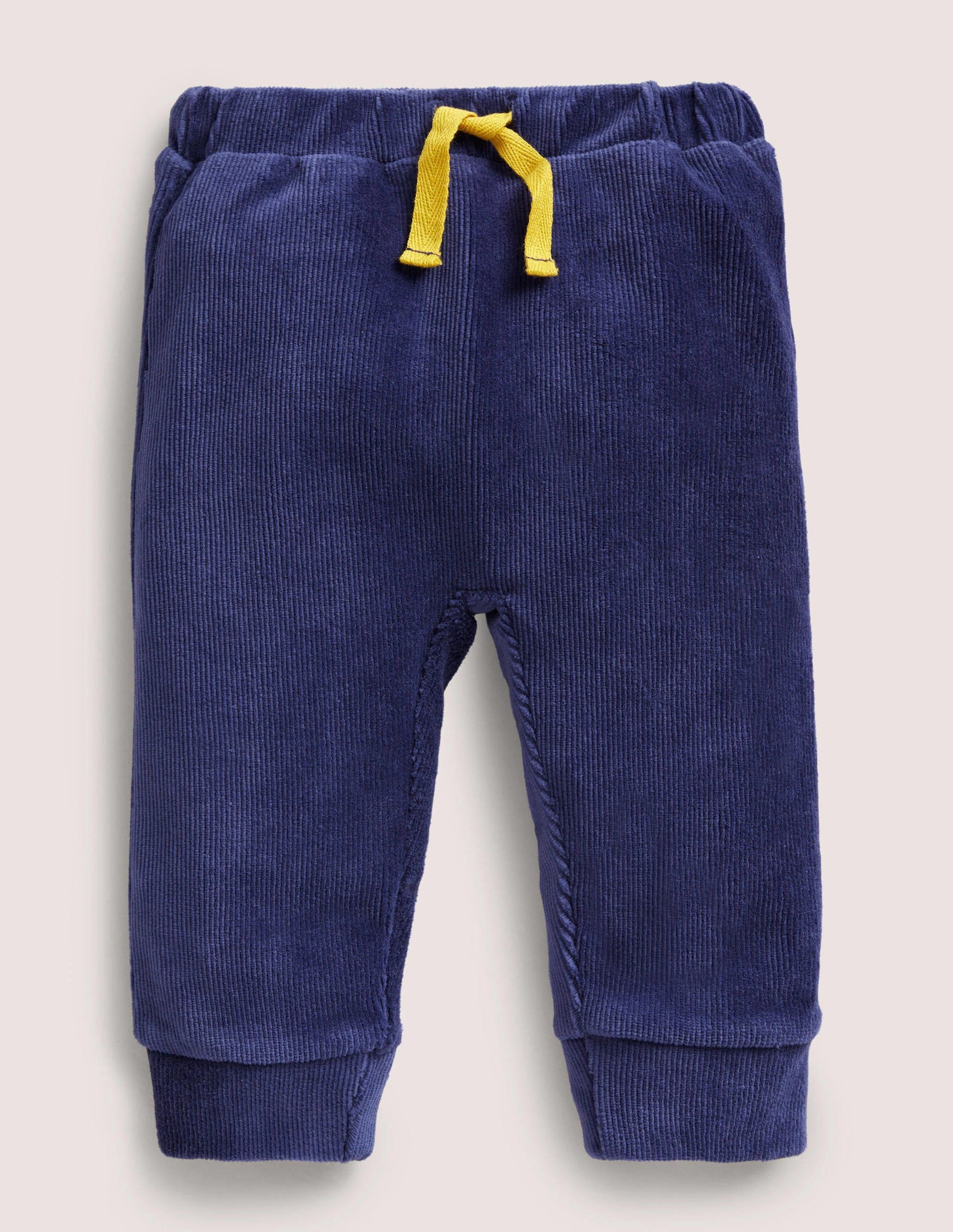 Legging en velours côtelé de jersey-Bleu tribord-1