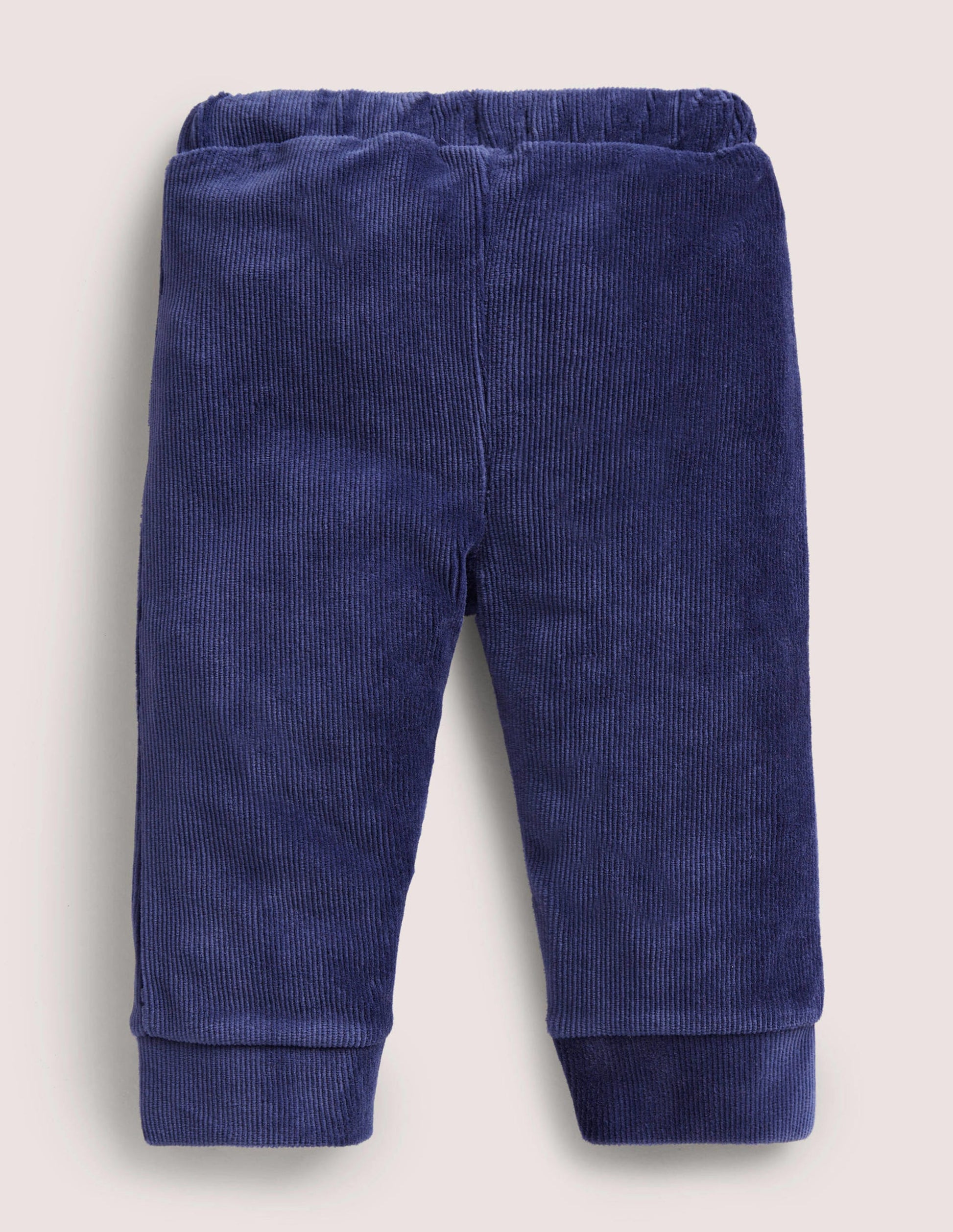 Legging en velours côtelé de jersey-Bleu tribord-2
