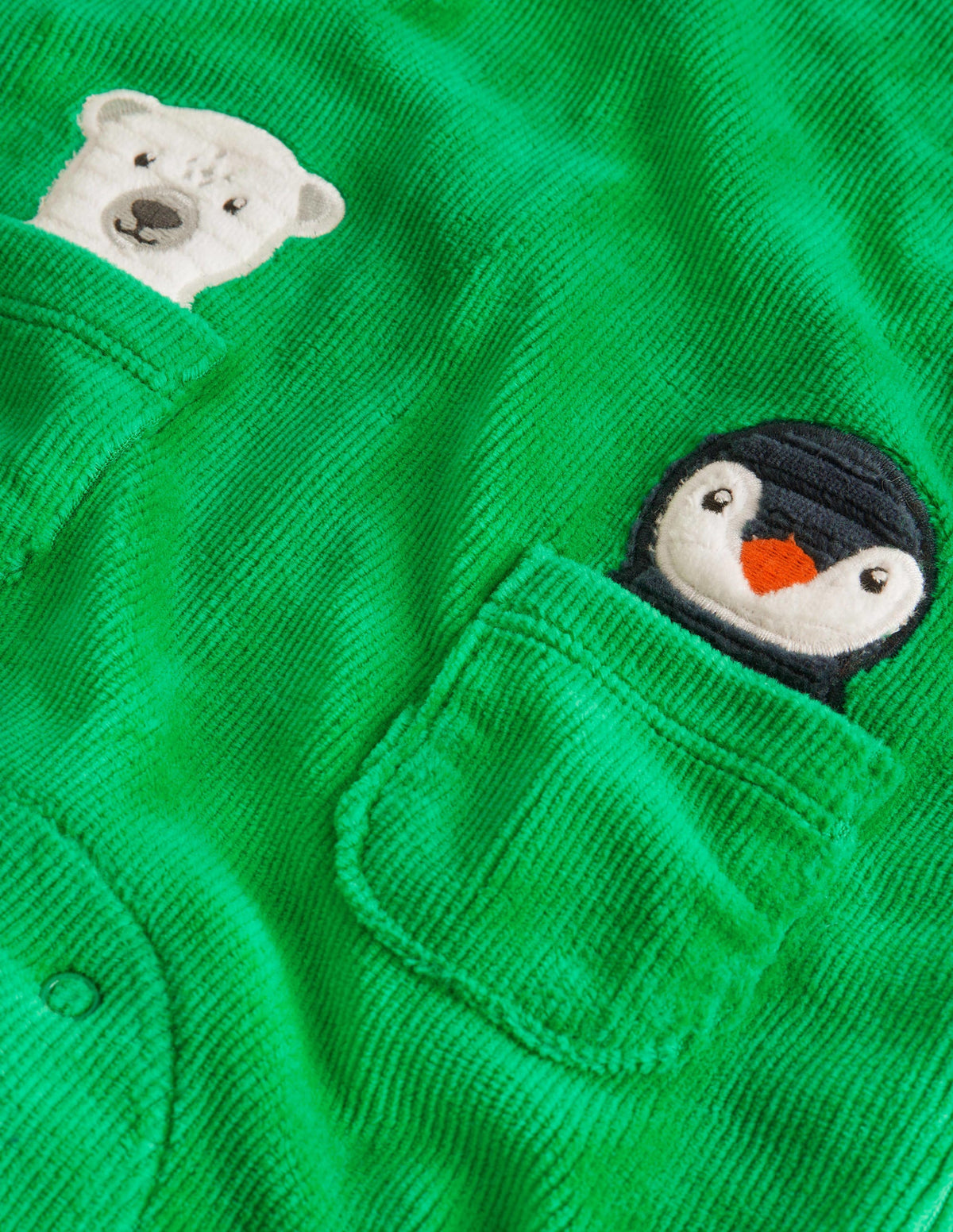 Latzhosen-Set mit Motiv-Schottengrün, Winterfreunde - Image 3