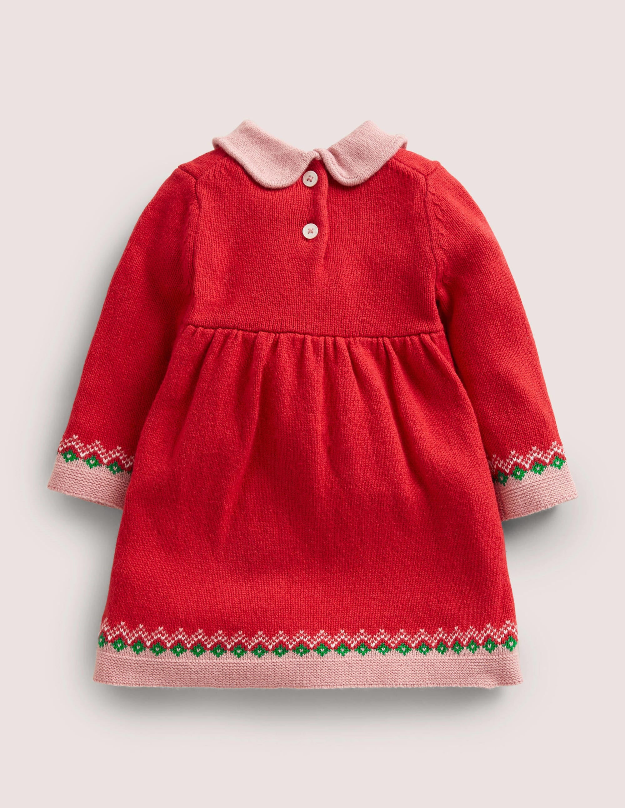 Red Reindeer Knitted Christmas Dress-Rennes rouge rockabilly - Image 2