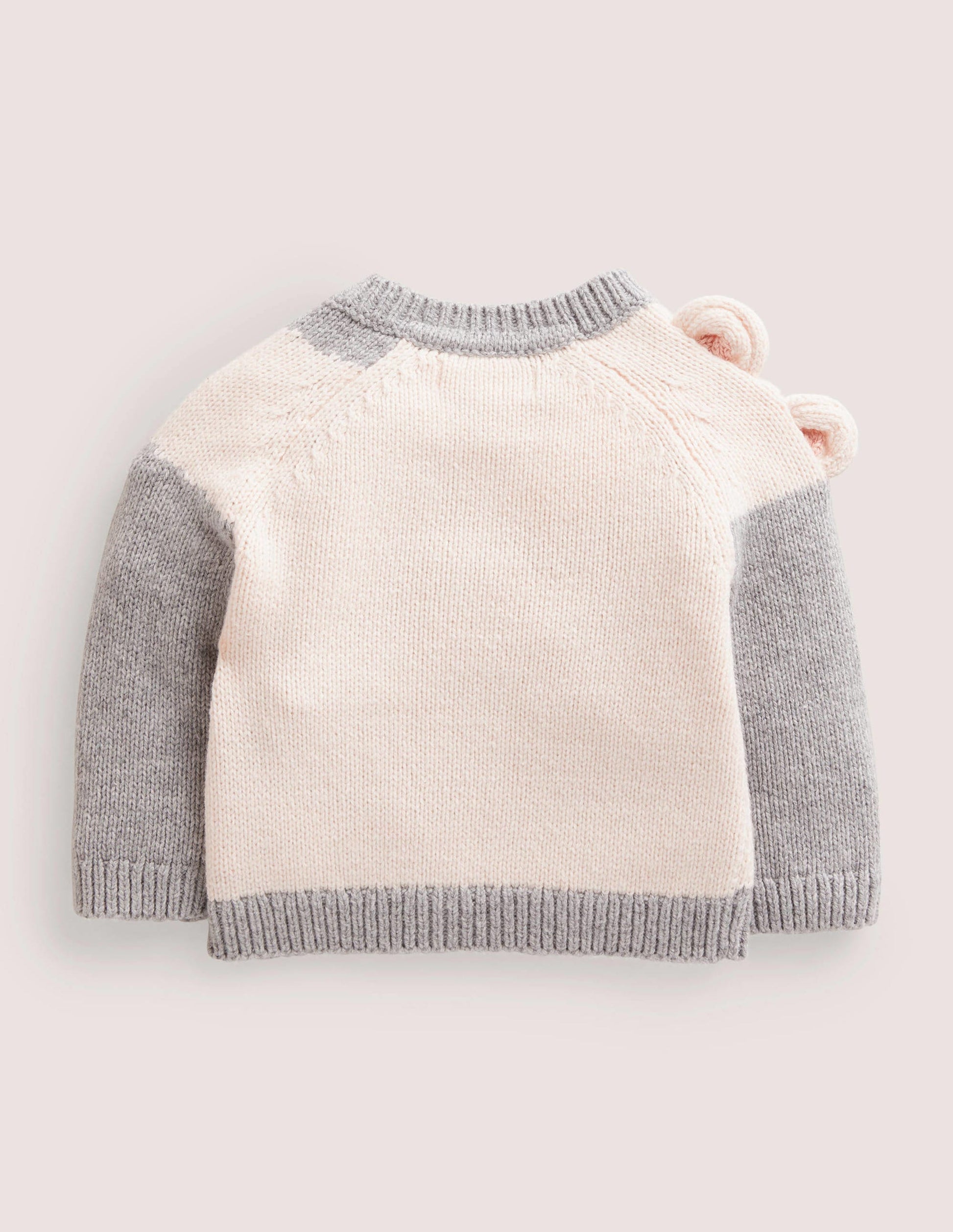 Pull de Noël fun-Ours polaire gris chiné-2