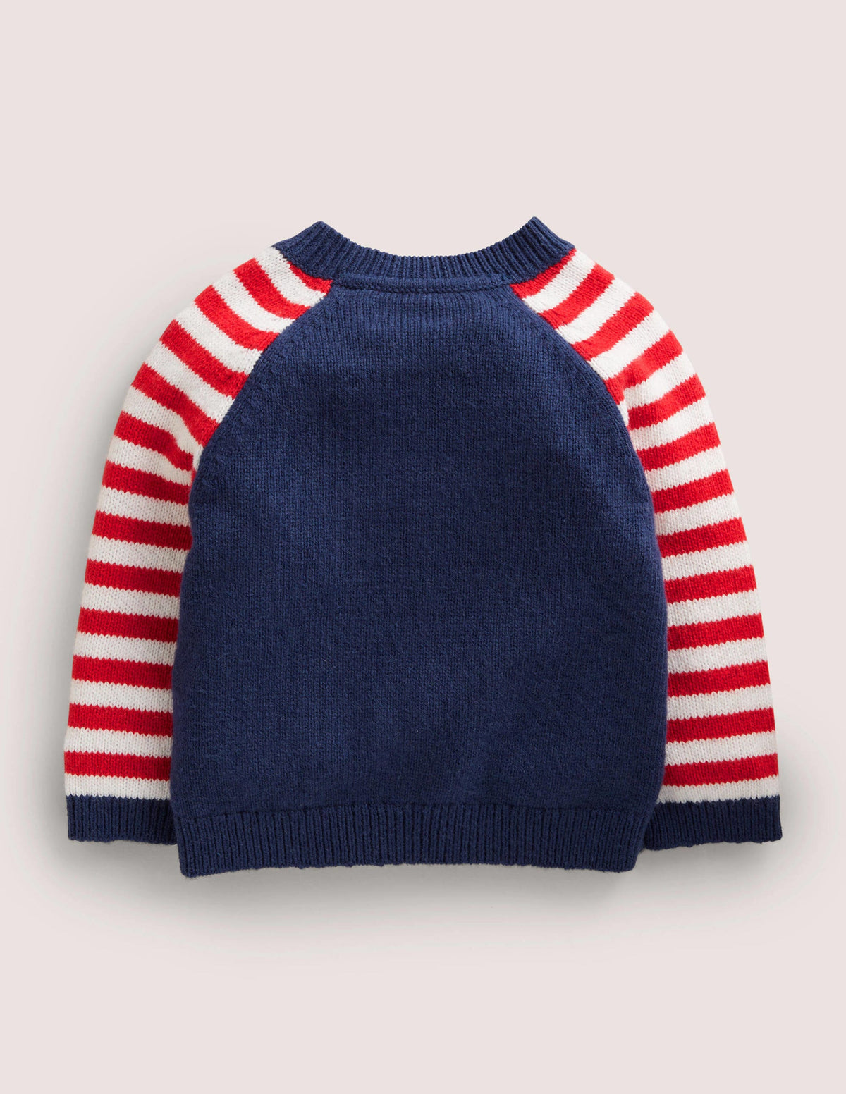 Fröhlicher weihnachtlicher Pullover-Schuluniform-Navy, Zug - Image 2