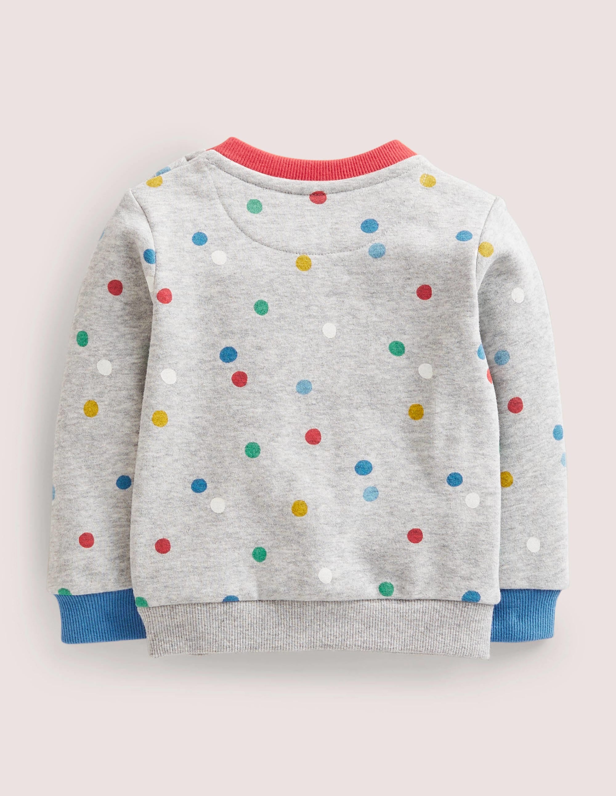 Sweat cosy-Pois peints gris chiné - Image 2