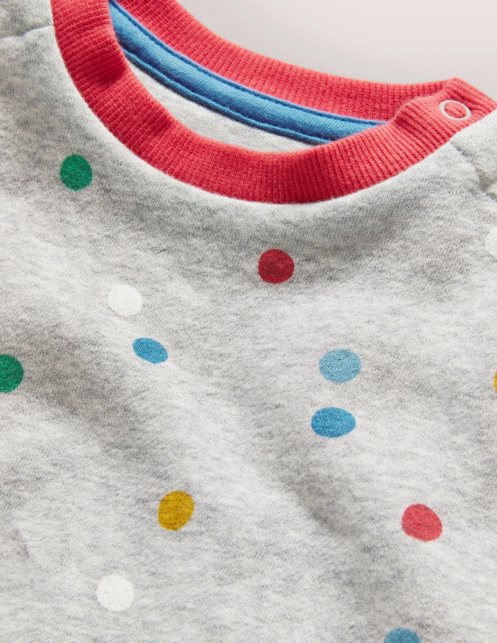 Sweat cosy-Pois peints gris chiné-3