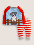 Jersey-Spielset mit Logo-Naturweiß/Feuerrot, Hund
