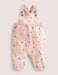 Jersey Dungaree-Pink Marl Painted Spot