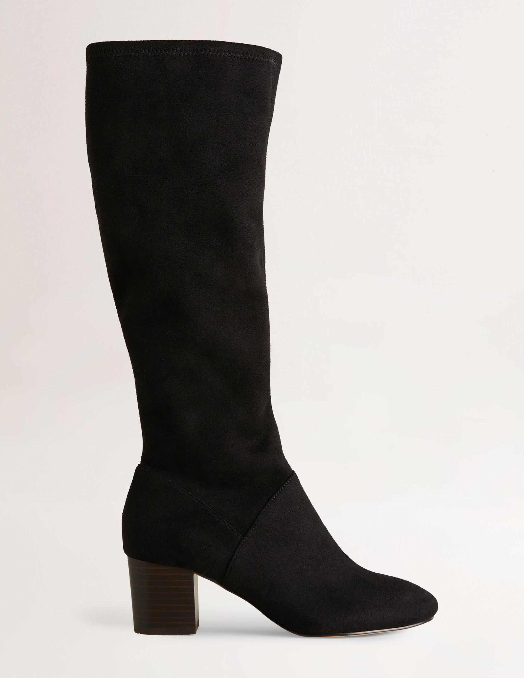 Stretchstiefel mit runder Zehenpartie-Schwarz - Image 1