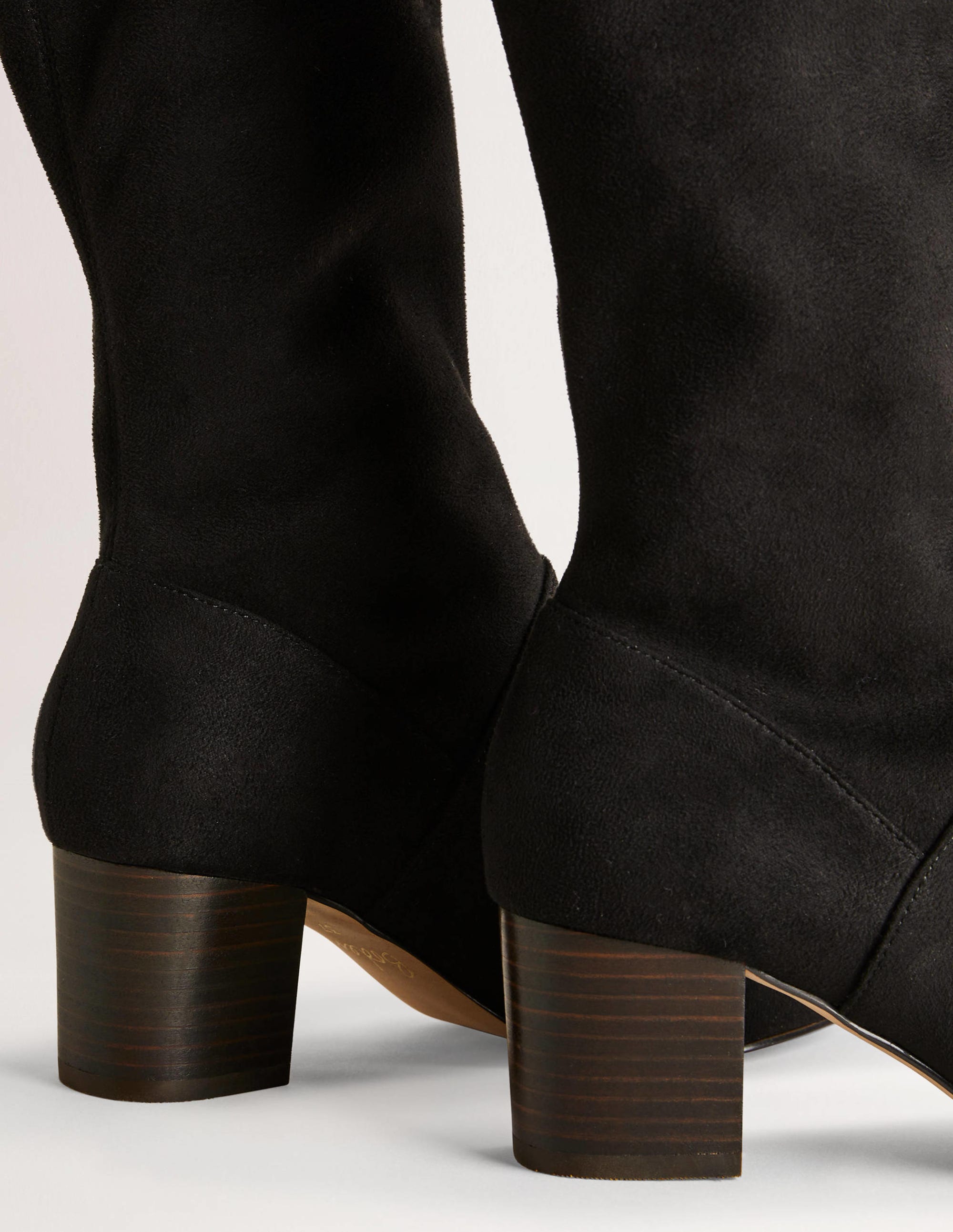 Stretchstiefel mit runder Zehenpartie-Schwarz - Image 3