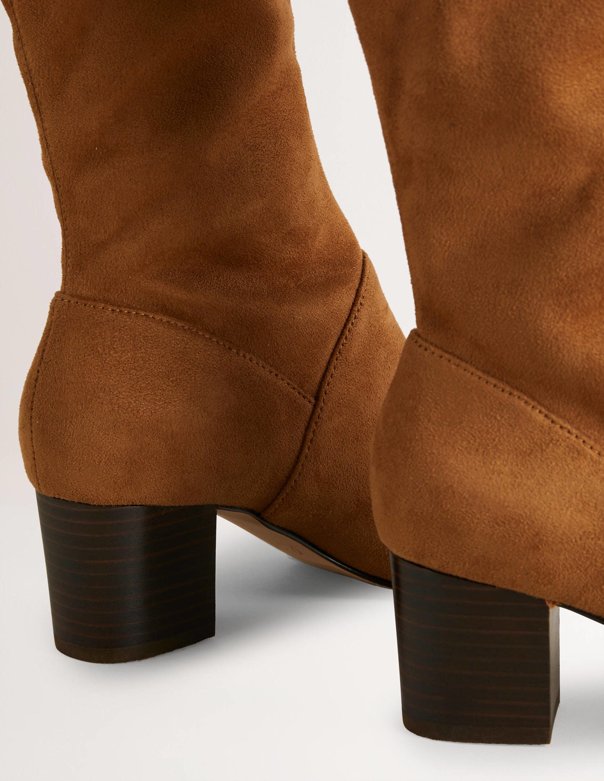 Stretchstiefel mit runder Zehenpartie-Eichelbraun - Image 3