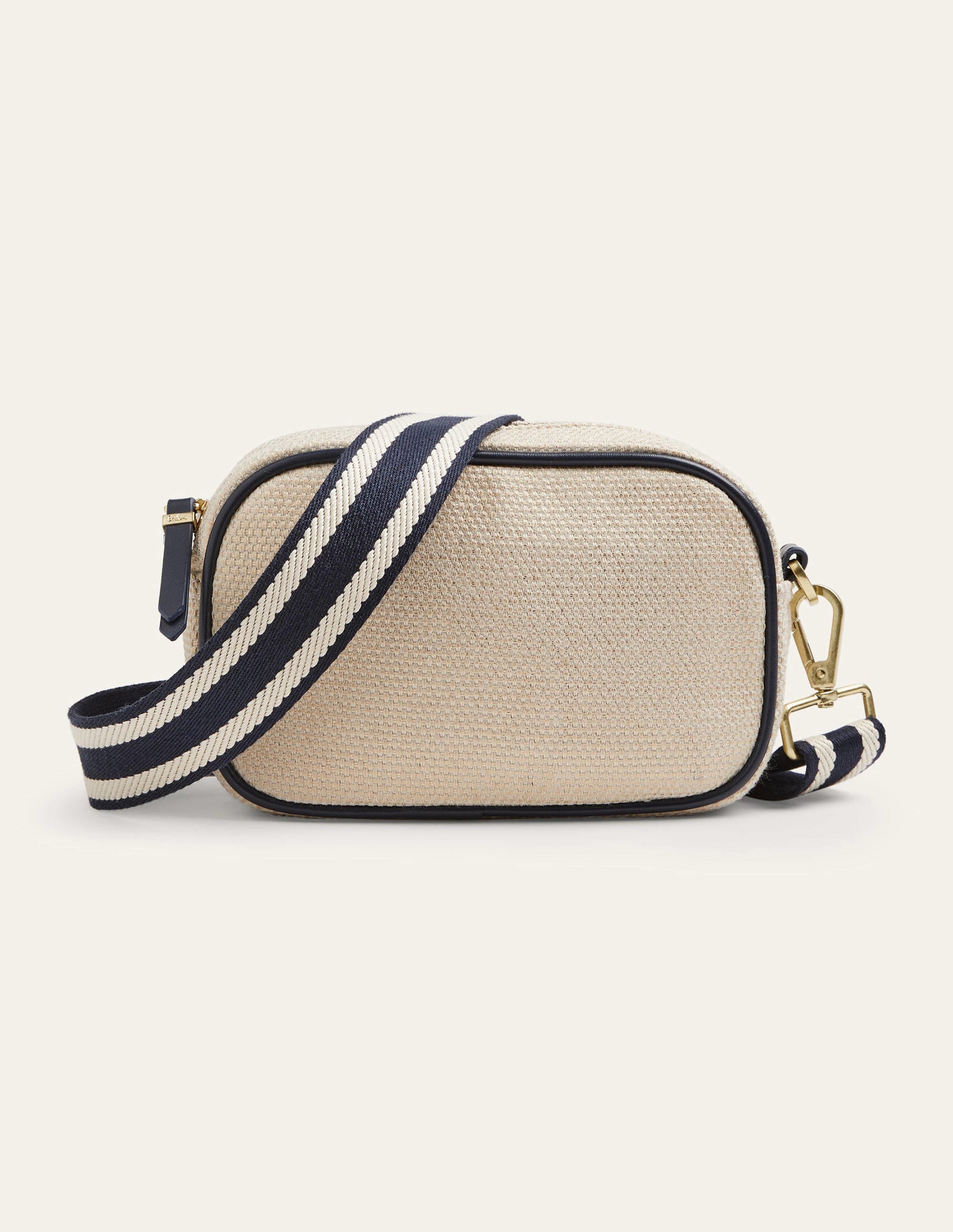 Sac à bandoulière en toile-Doré métallisé - Image 5
