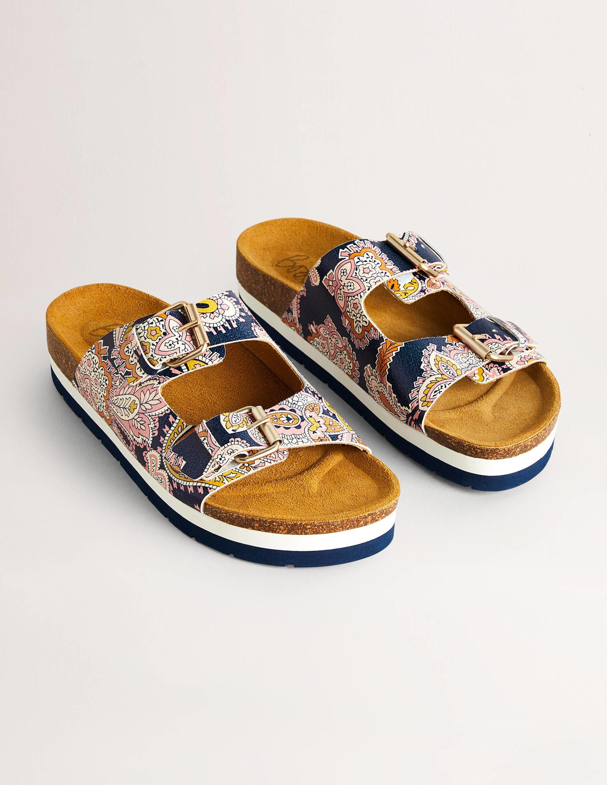 Ottoline Sandalen-Französisches Navy, Paisley-Knospen - Image 2