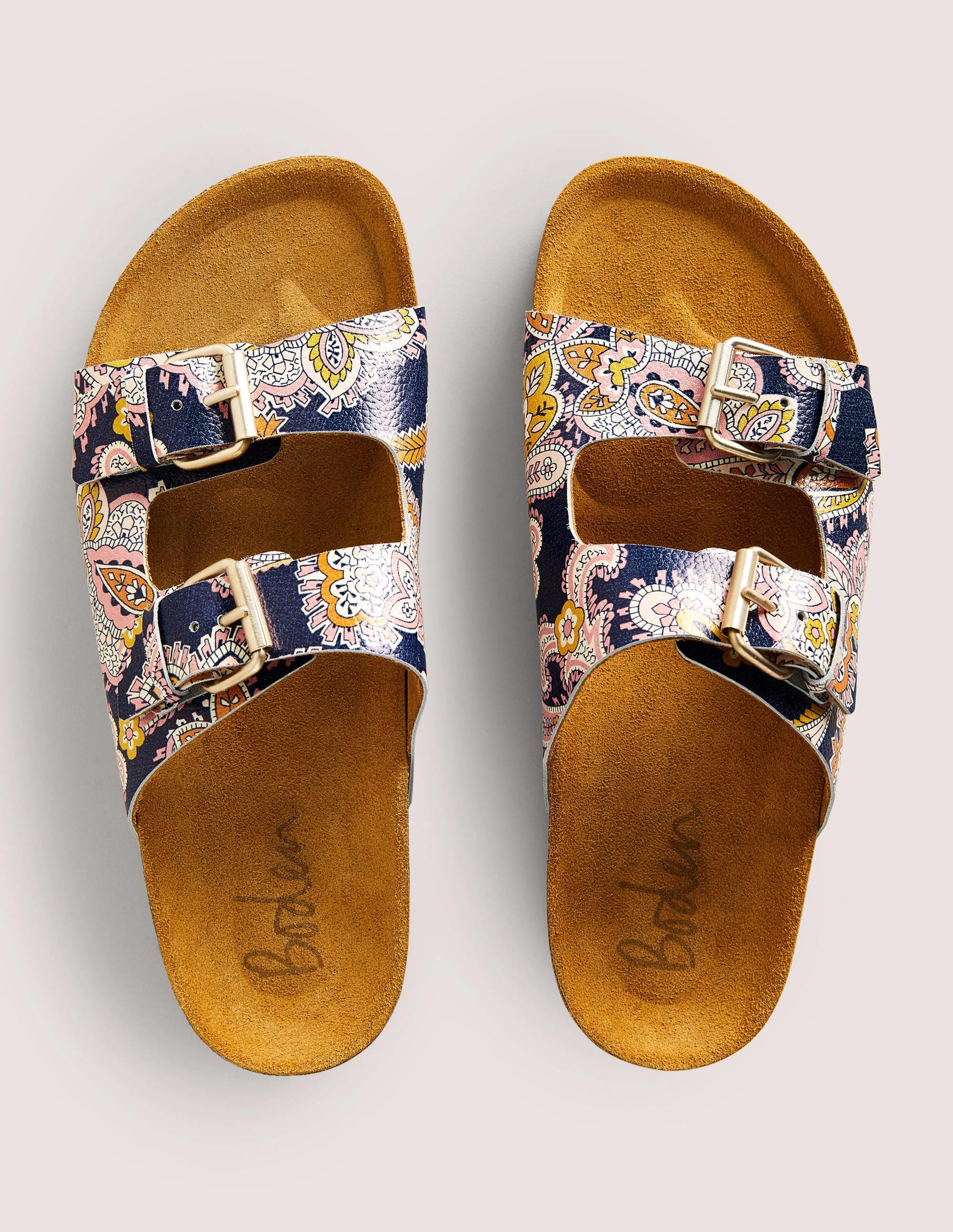 Ottoline Sandalen-Französisches Navy, Paisley-Knospen - Image 4