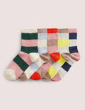 5 paires de socquettes-Rayé multi