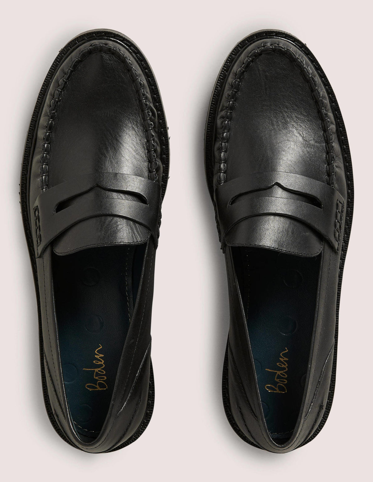 Klassische Mokassin-Loafer-Schwarzes Leder - Image 5