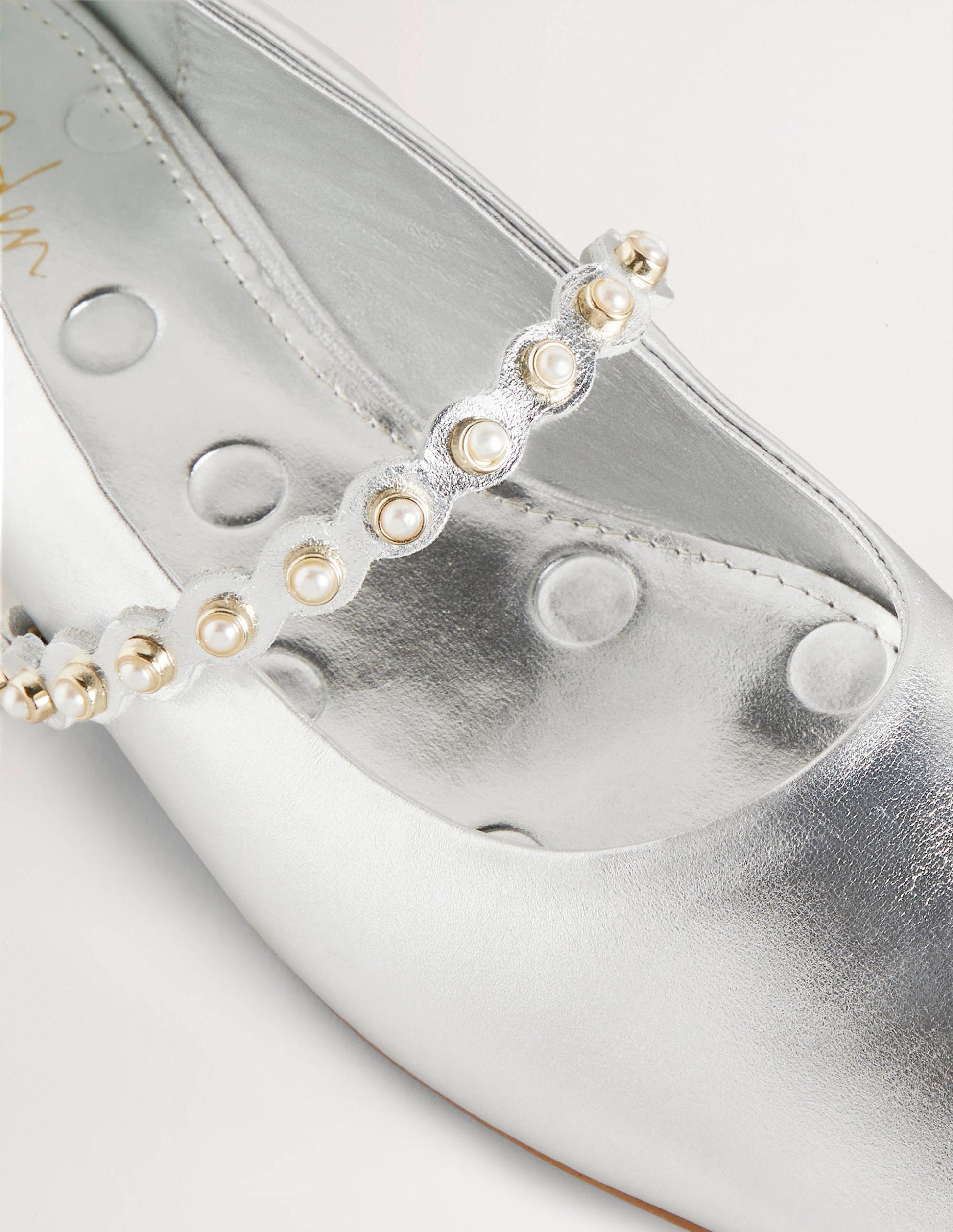 Ballerinas mit Perlenriemen-Silber-Metallic-3
