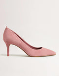 Klassische Pumps aus Veloursleder-Staubrot