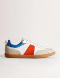 Erin Retro-Tennisschuhe-Raketenrot/Rivierablau
