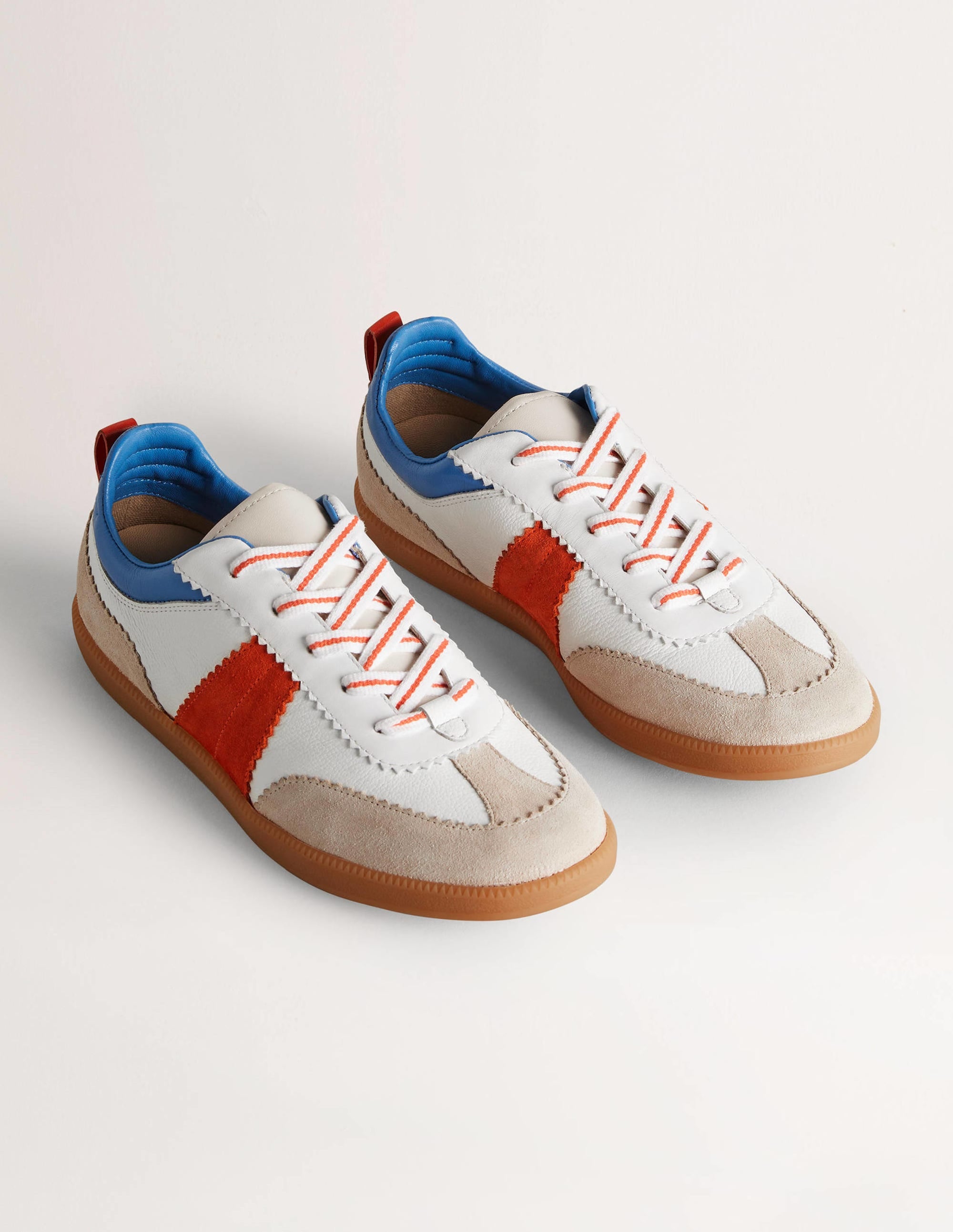 Erin Retro-Tennisschuhe-Raketenrot/Rivierablau - Image 2