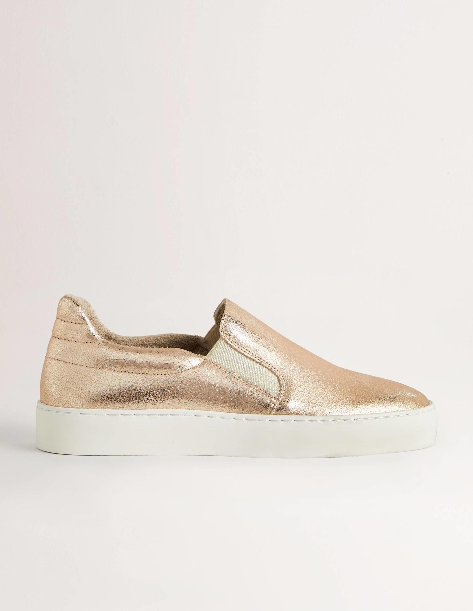 Baskets sans lacets-Doré métallisé - Image 1