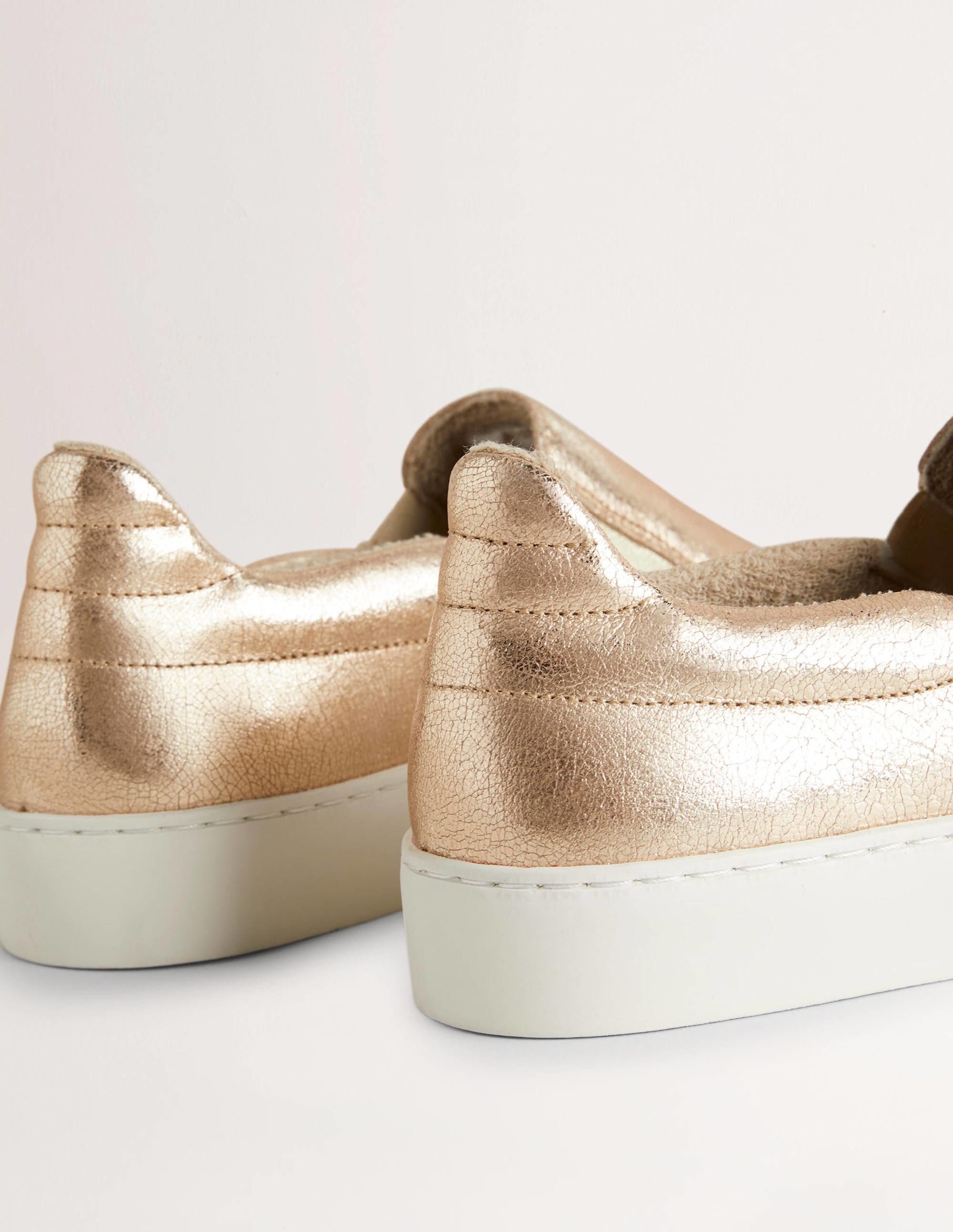 Baskets sans lacets-Doré métallisé - Image 3
