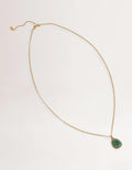 Collier avec pendentif semi-précieux-Vert