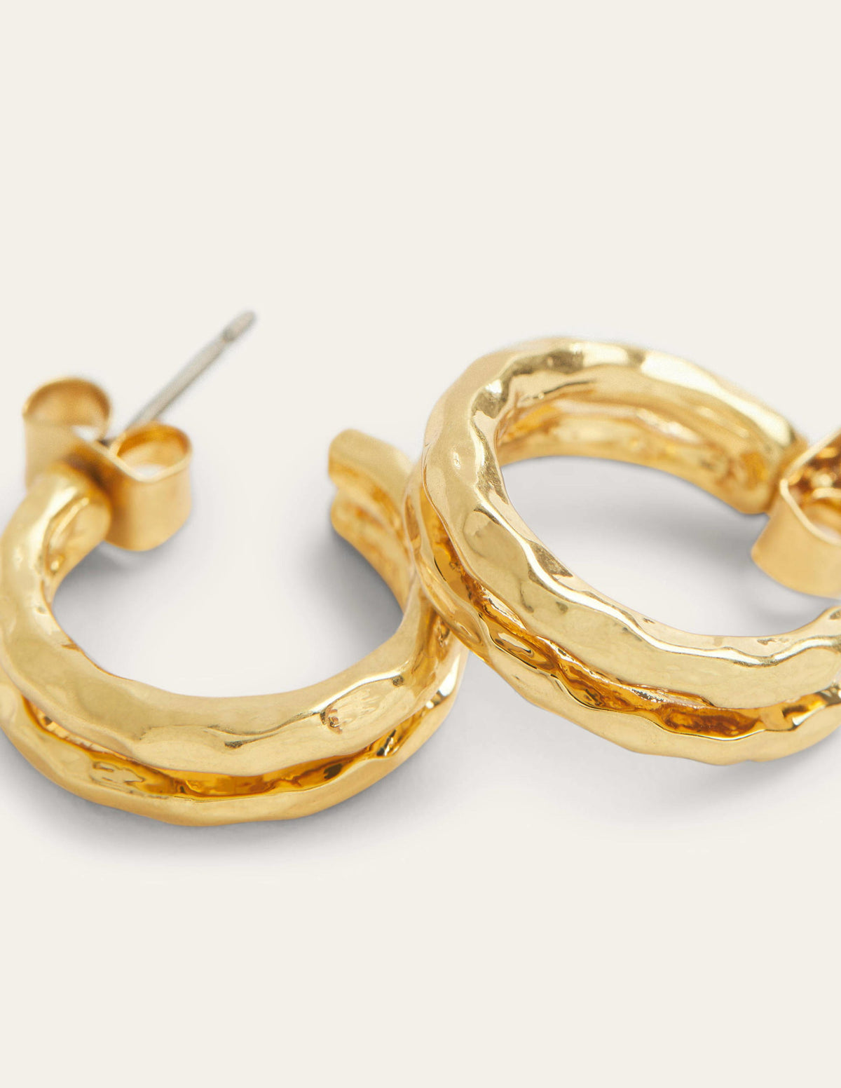 Kleine Doppel-Creolen-Gold - Image 4