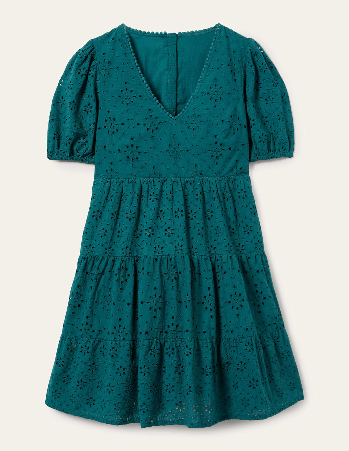 Kleid mit Lochstickerei und Rückendetail-Chesapeake Bay-6