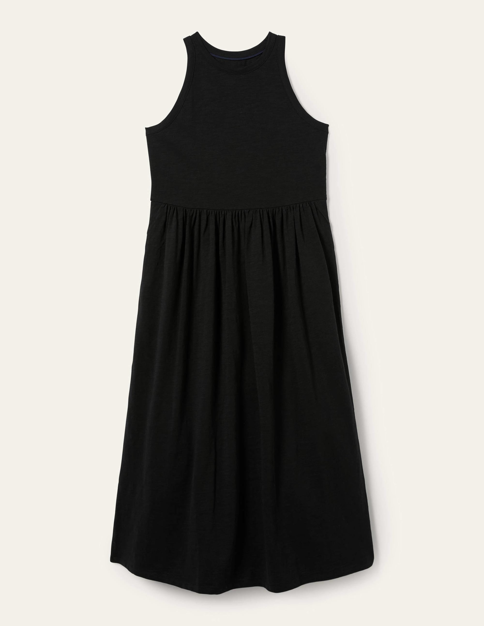 Robe midi sans manches en jersey-Noir - Image 11