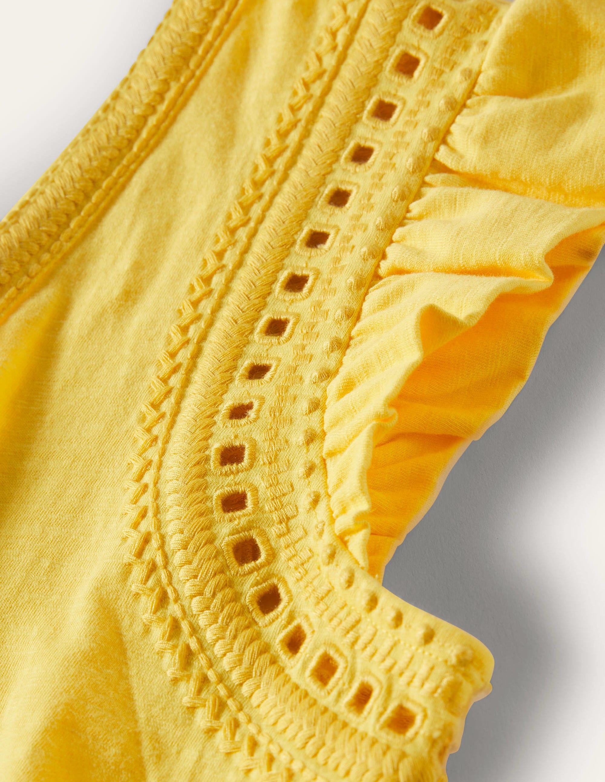 Jerseykleid mit Empire-Taille-Rauchgelb - Image 11