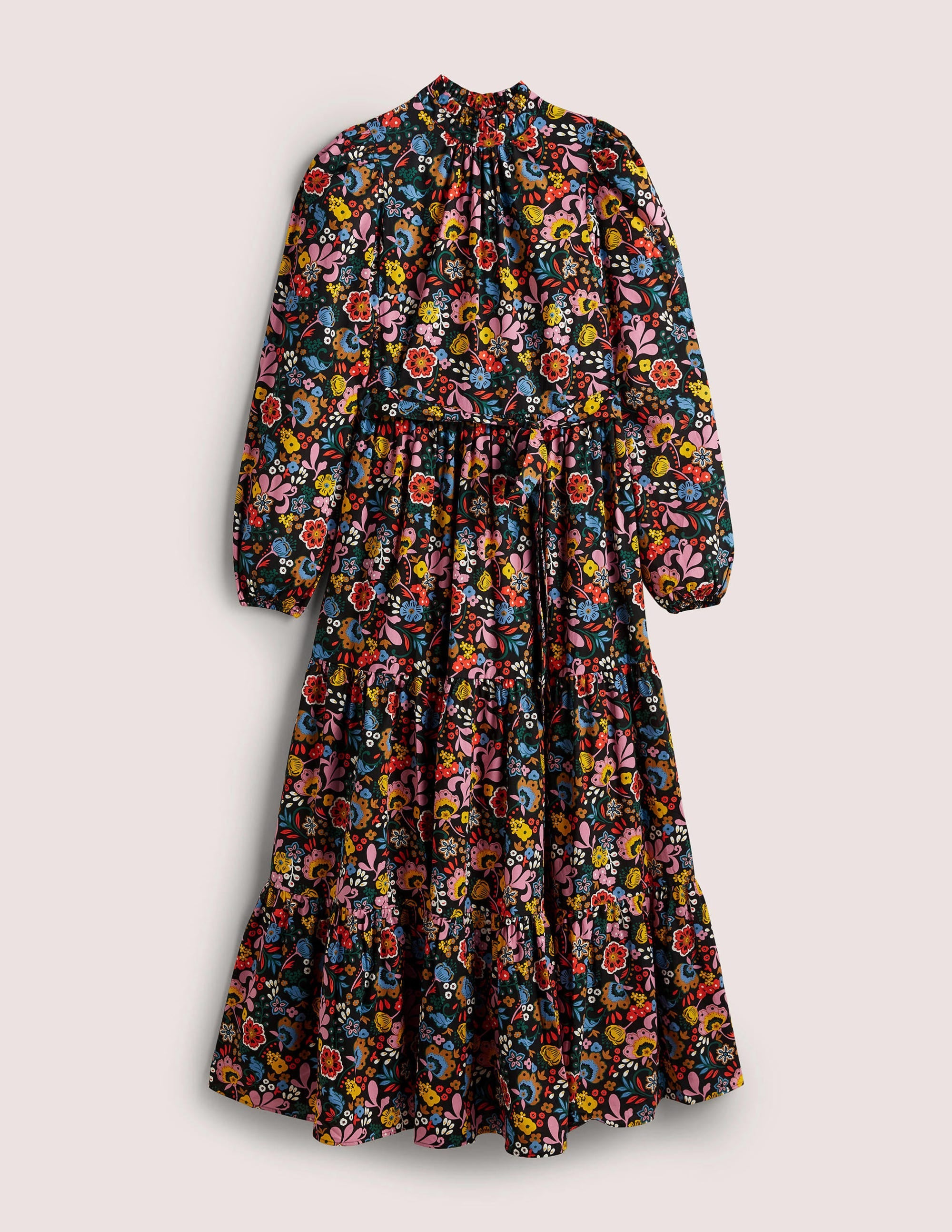 Mutton Sleeve Maxi Dress-Multi, Pretty Paradise - Image 6