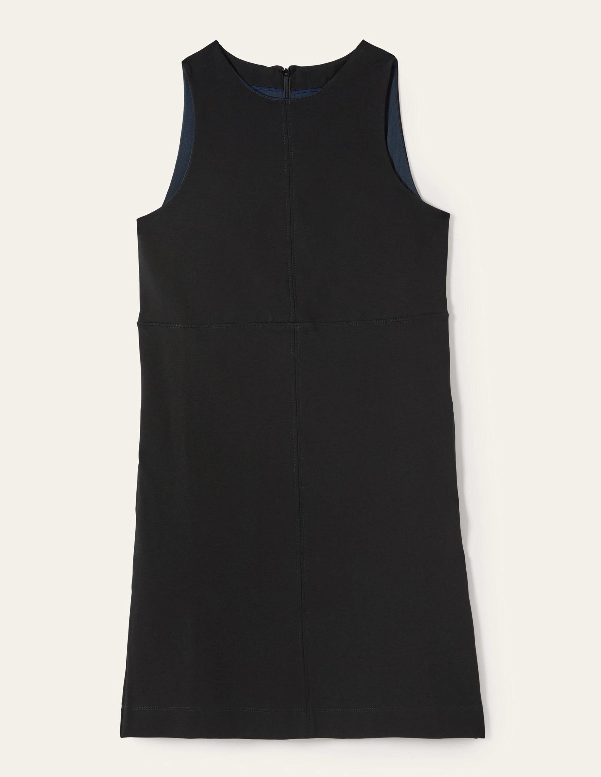 Jersey Mini Shift Dress-Black-6