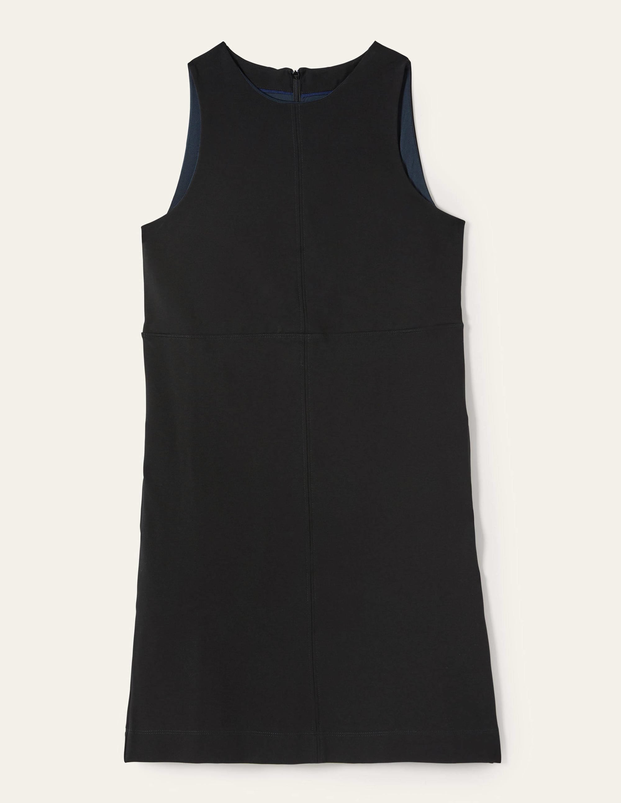 Jersey Mini Shift Dress-Black - Image 6