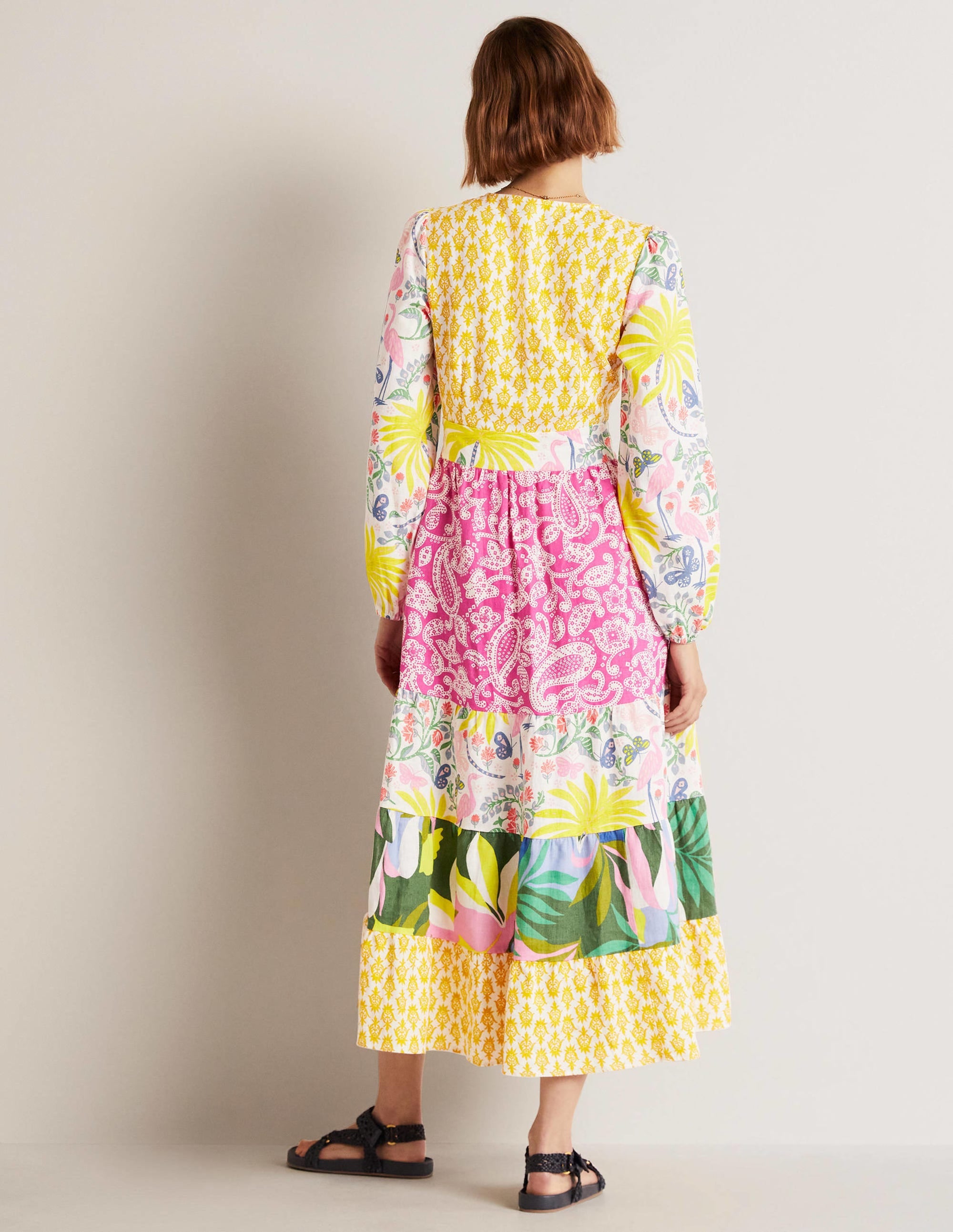 Repurposed Tiered Maxi Dress-Multi - Image 9