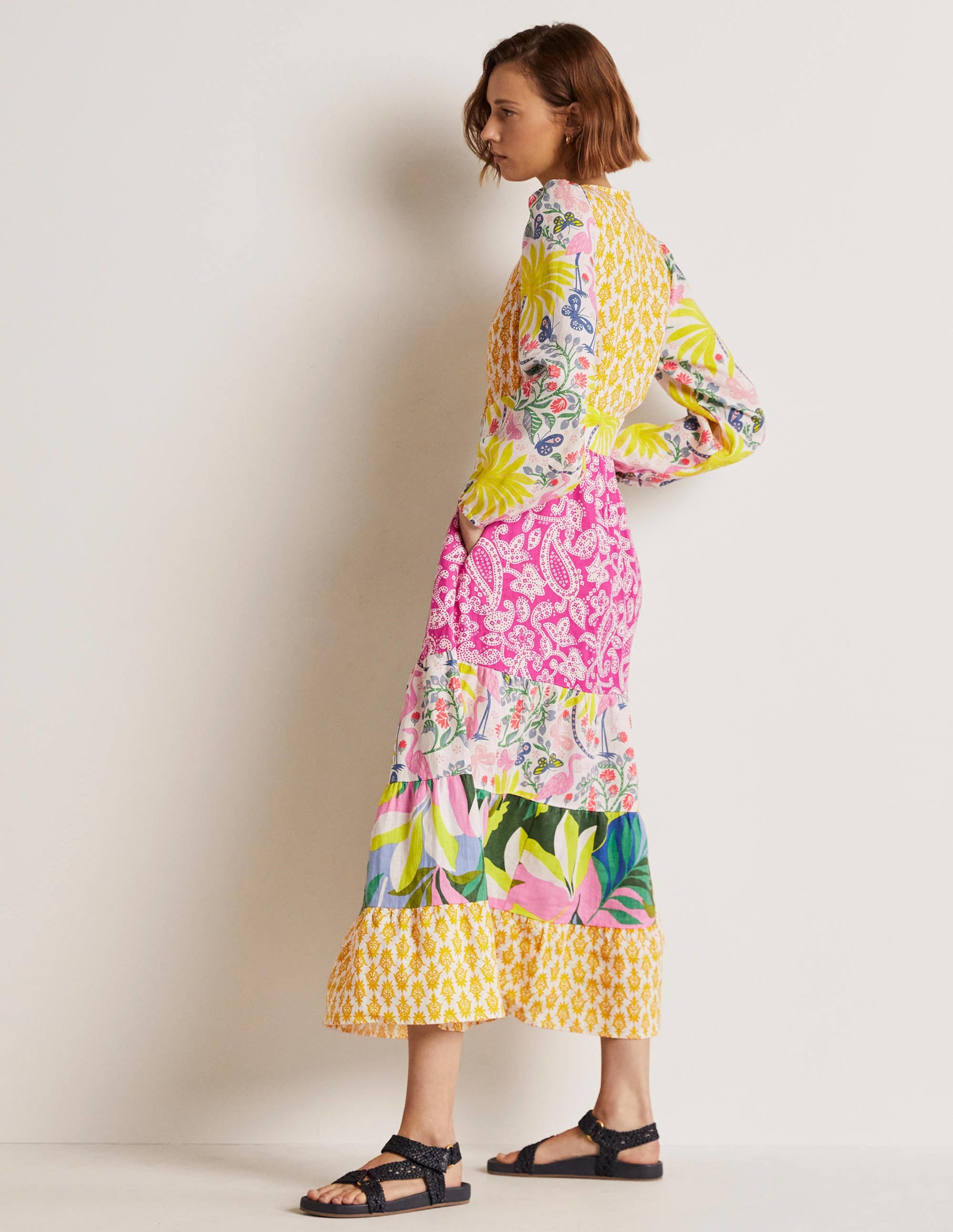 Repurposed Tiered Maxi Dress-Multi - Image 11